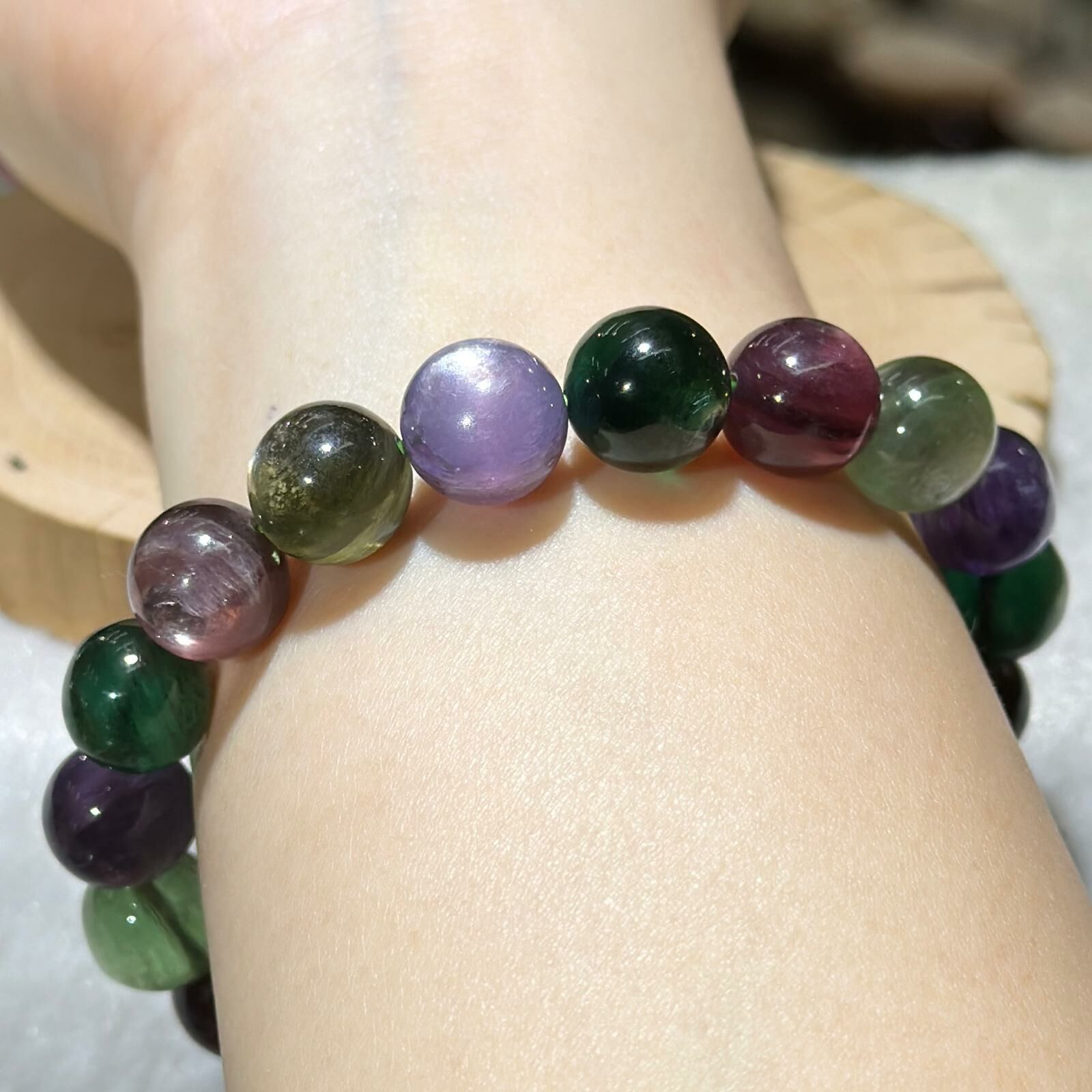 彩鋰雲母手串 11 mm +/-