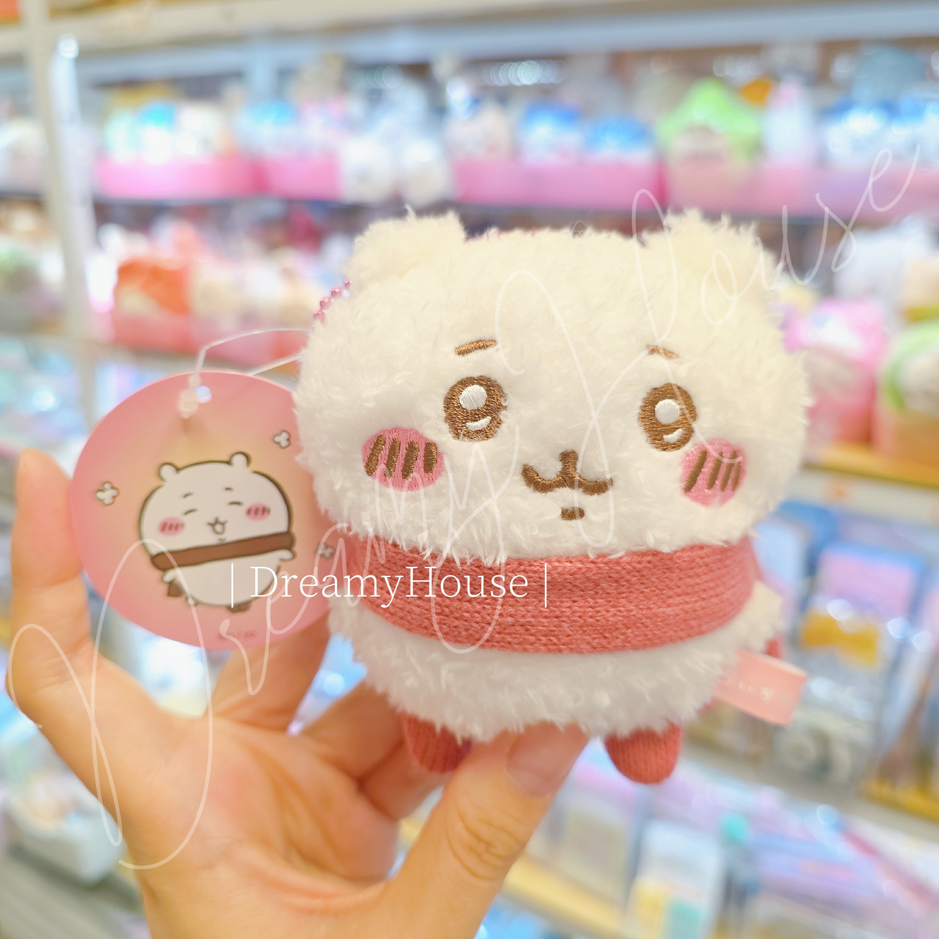 日本 Chiikawa 冬日頸巾款 公仔吊飾