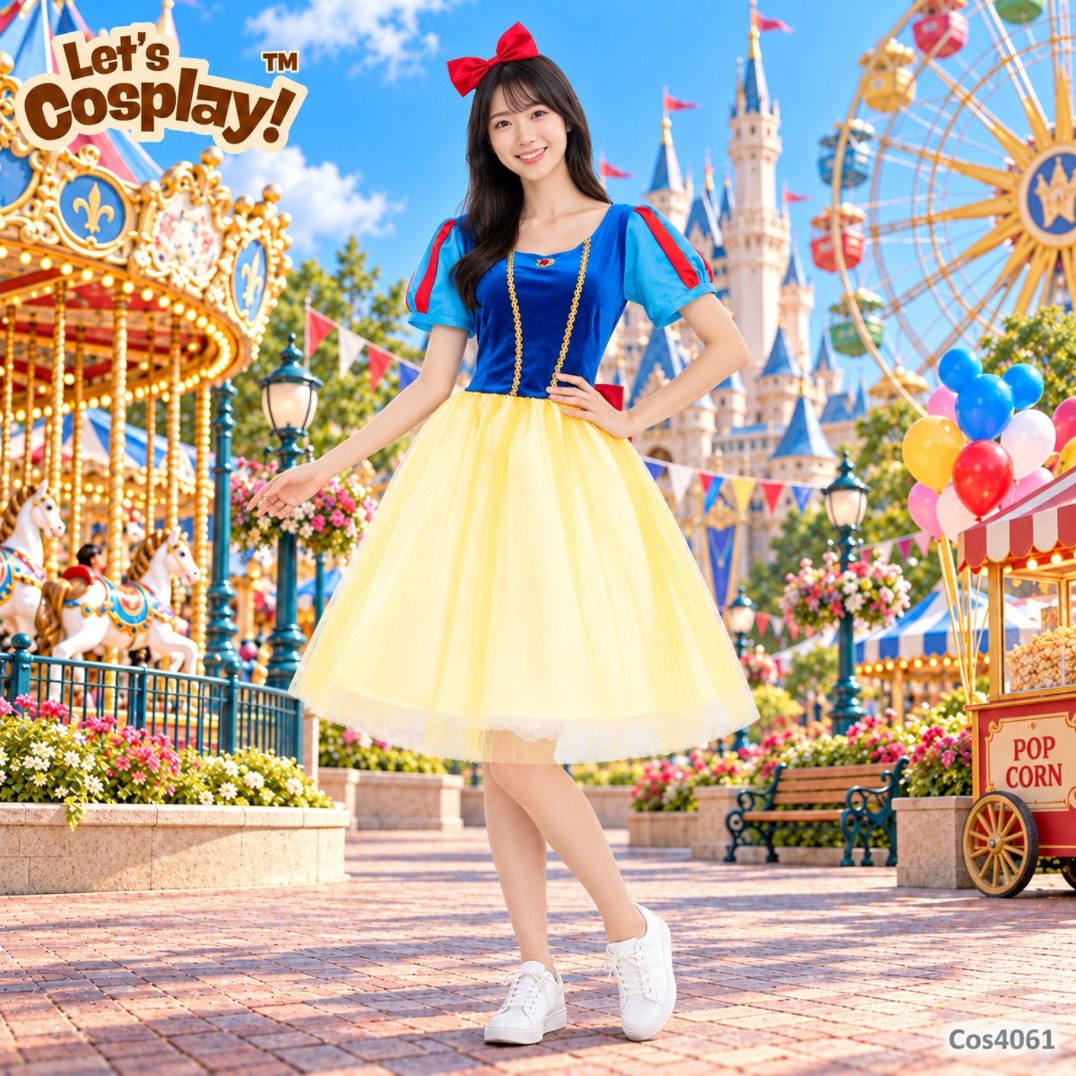 成人白雪公主主題童話公主角色扮演服｜萬聖節・World Book Day 親子造型 COS4061
