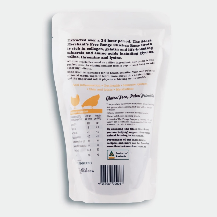 ♻️澳洲 全天然走地雞骨湯 Australia Stock Merchant Free Range Chicken Bone Broth