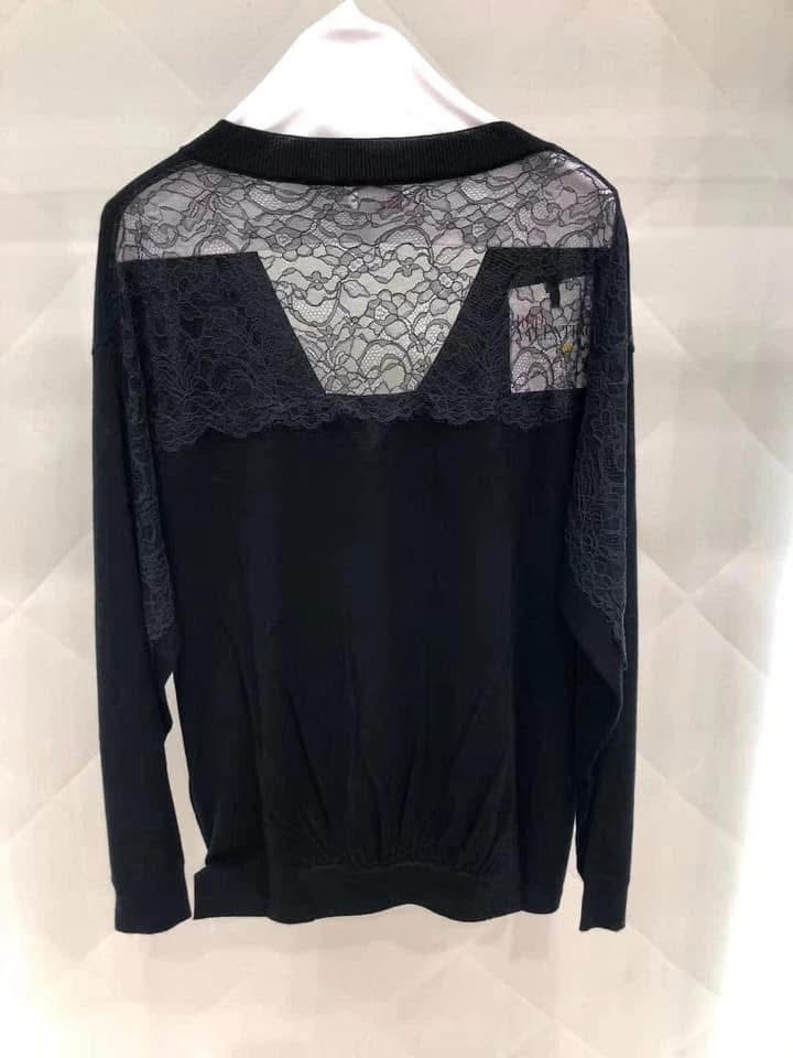 Red Valentino 黑色lace 冷衫