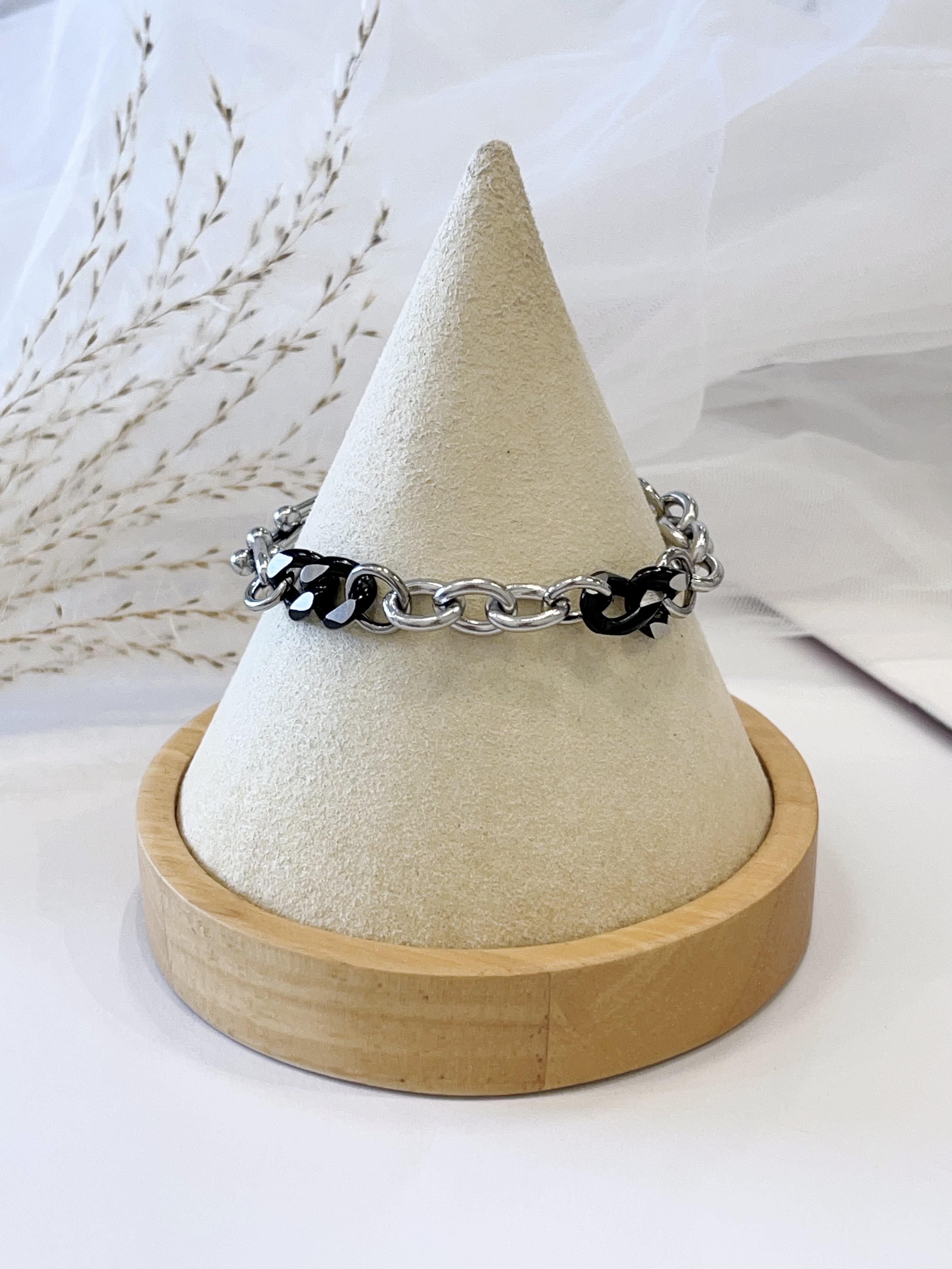 中性简约钛钢手链