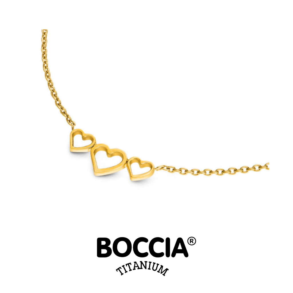 Boccia Titanium 08107-02 鈦金屬 / 鍍金項鍊 