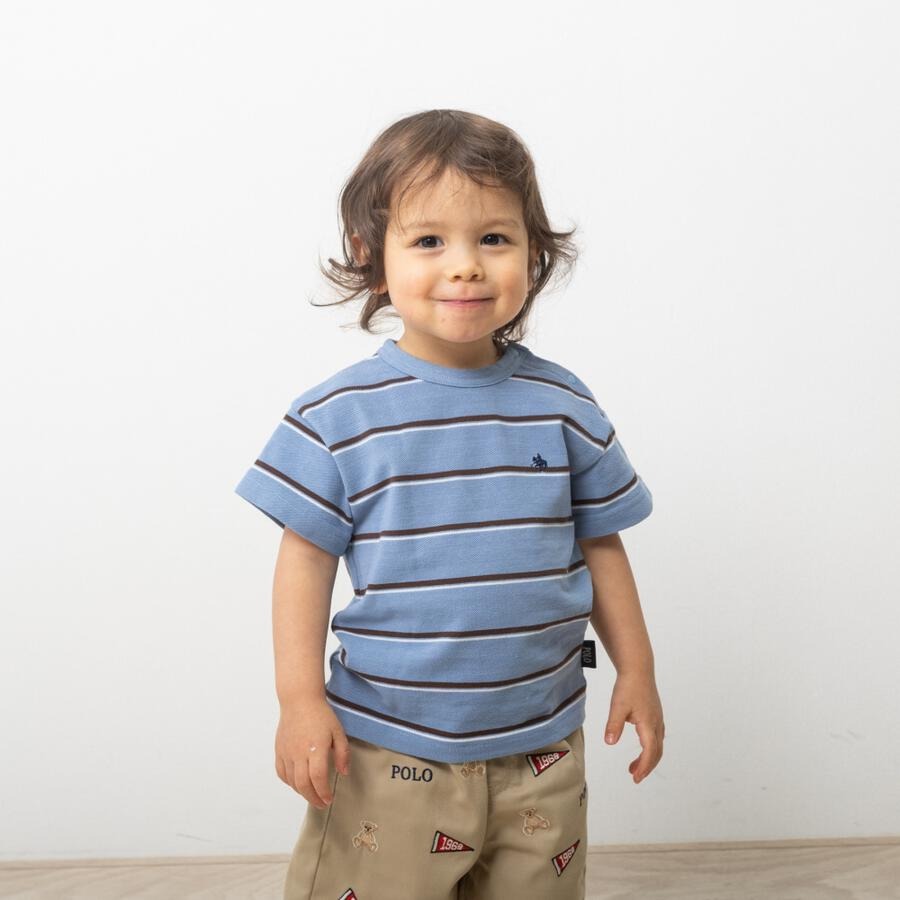 Polo Baby 間條短袖 4色可選 80/90cm