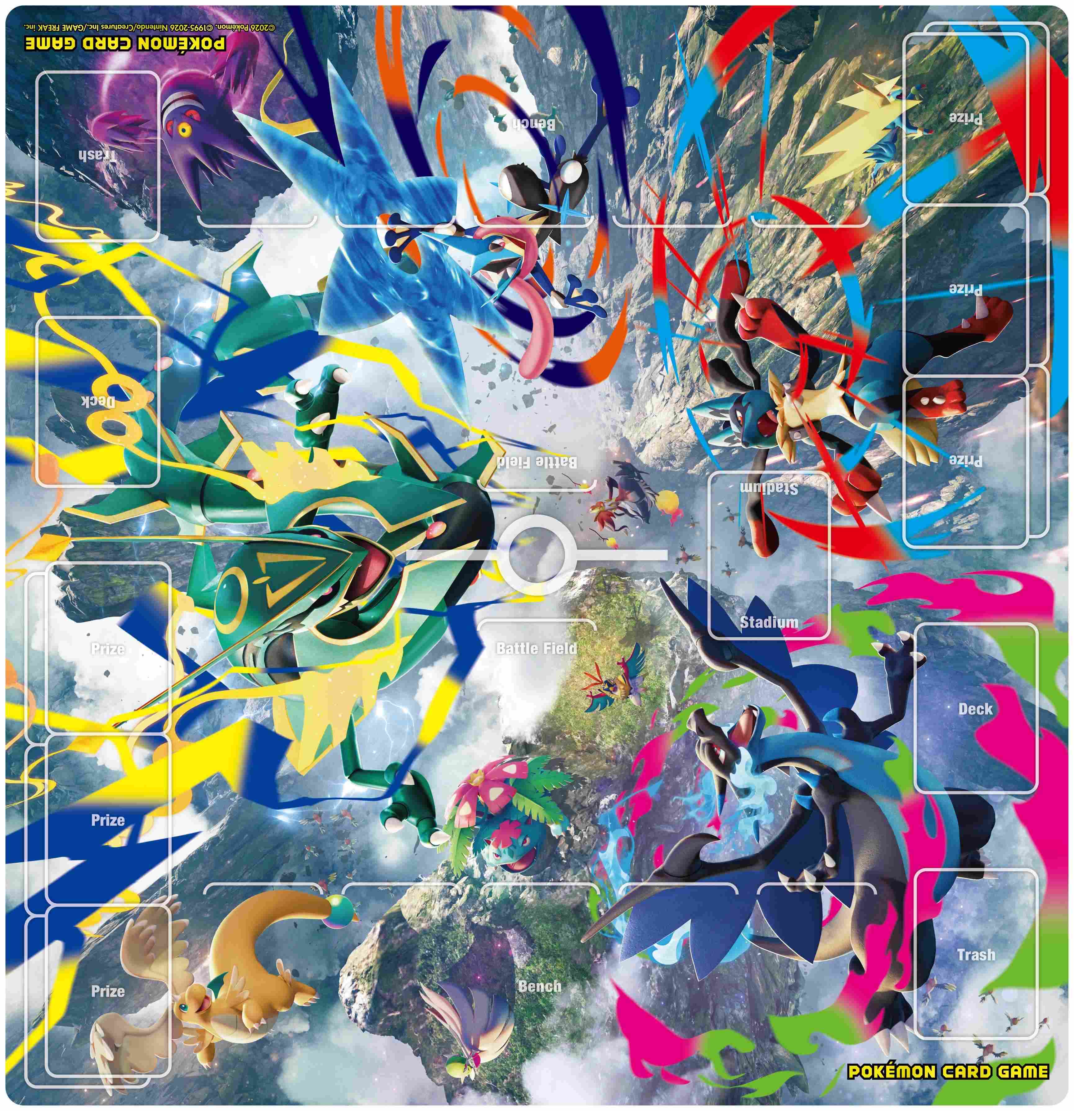 【預訂】PTCG 寶可夢橡膠對戰全版桌墊 【頂上決戰!超級烈空坐】