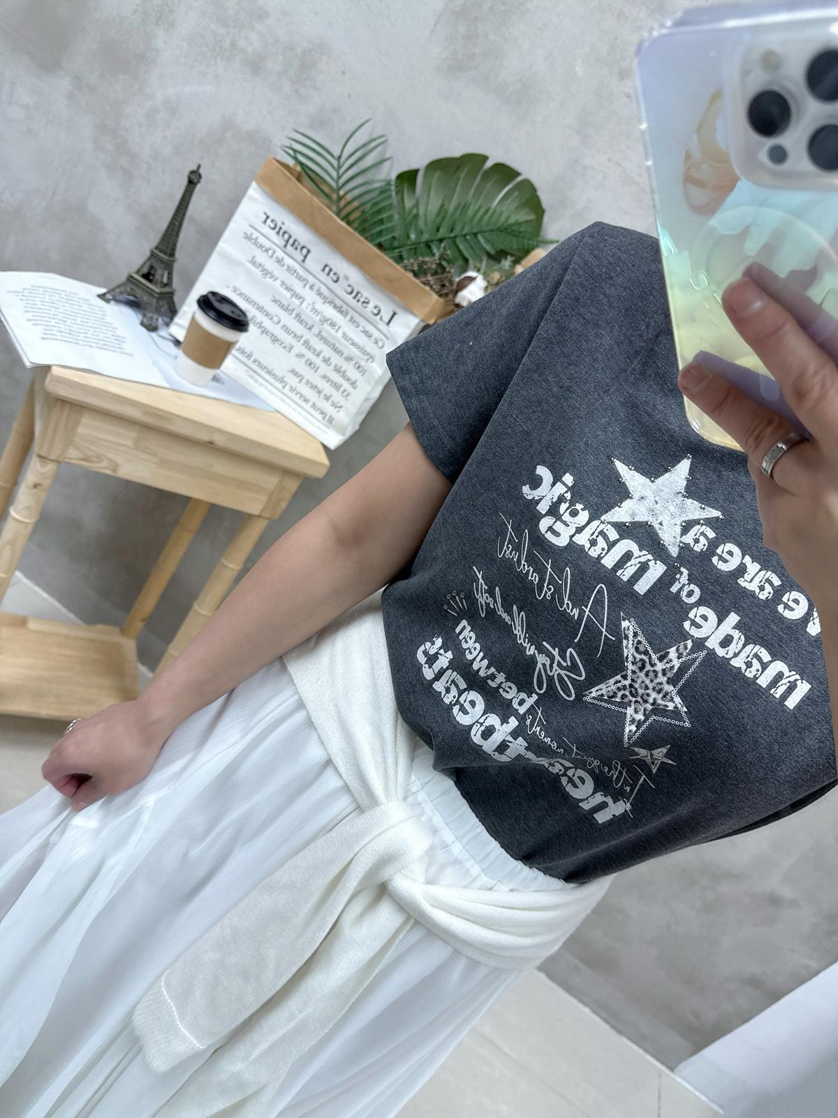 A15 復古鍋釘print Tee