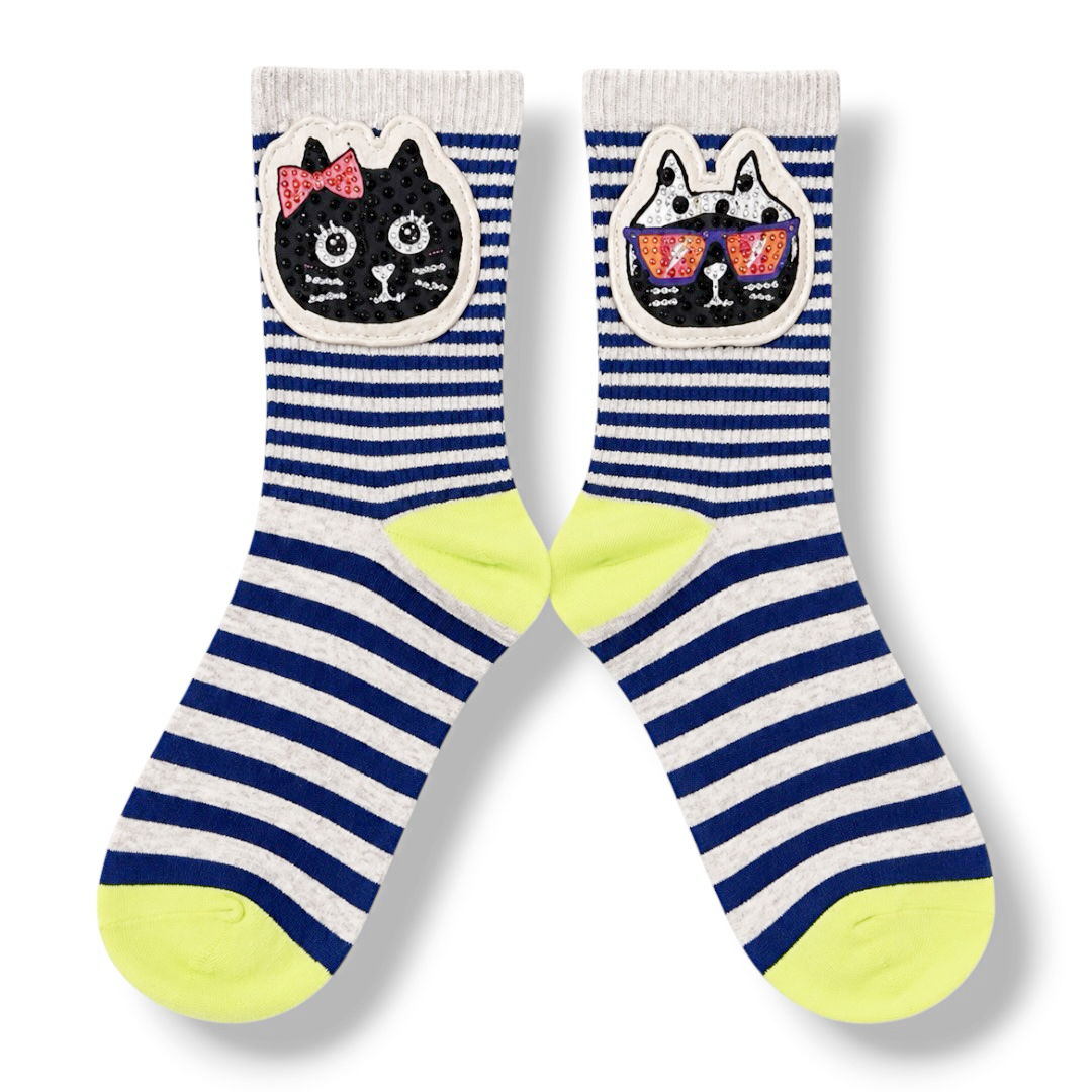 (Pre Order) Skye x Pebbly Neon Border Socks