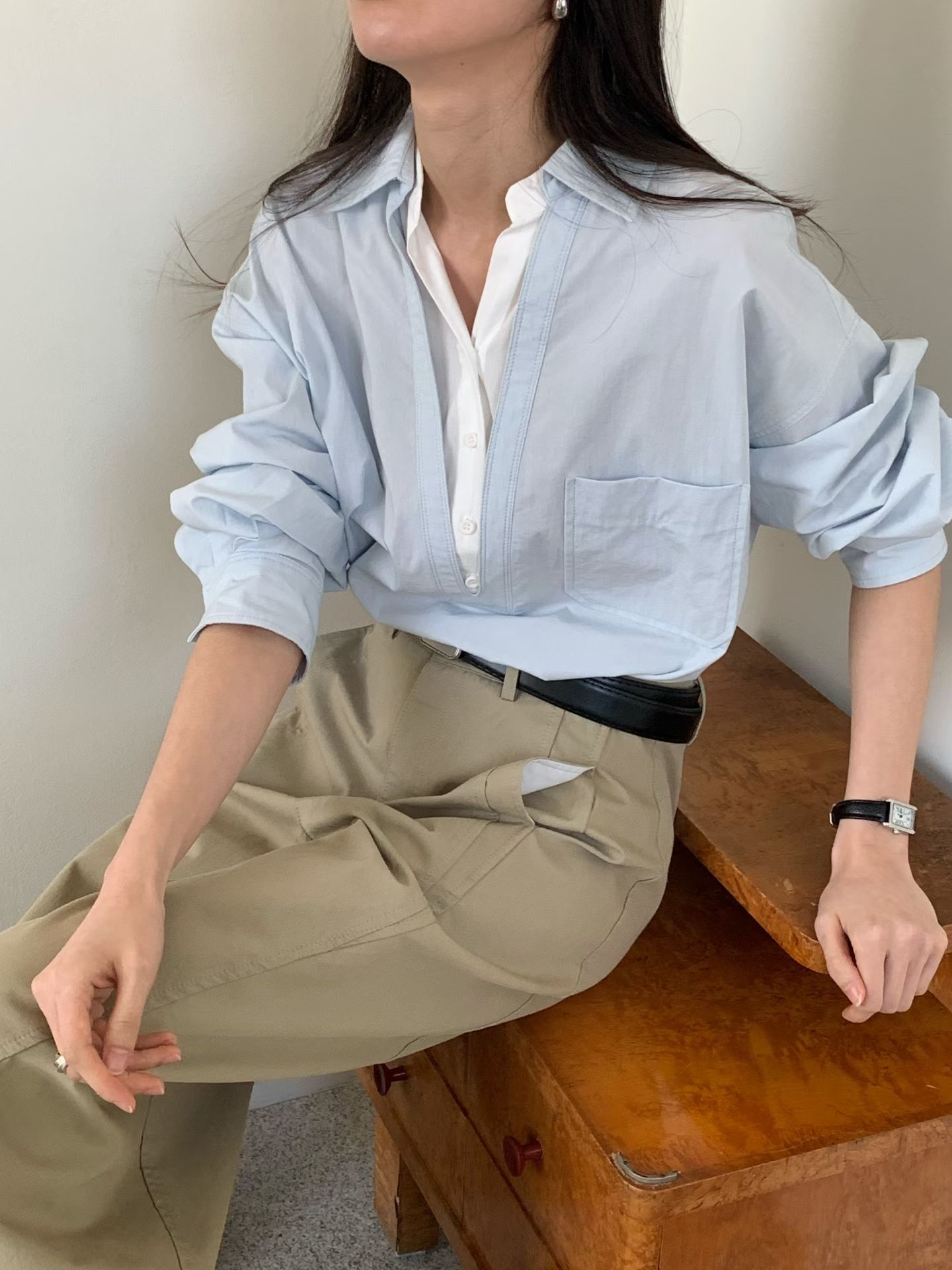 V-neck design shirt #sh30