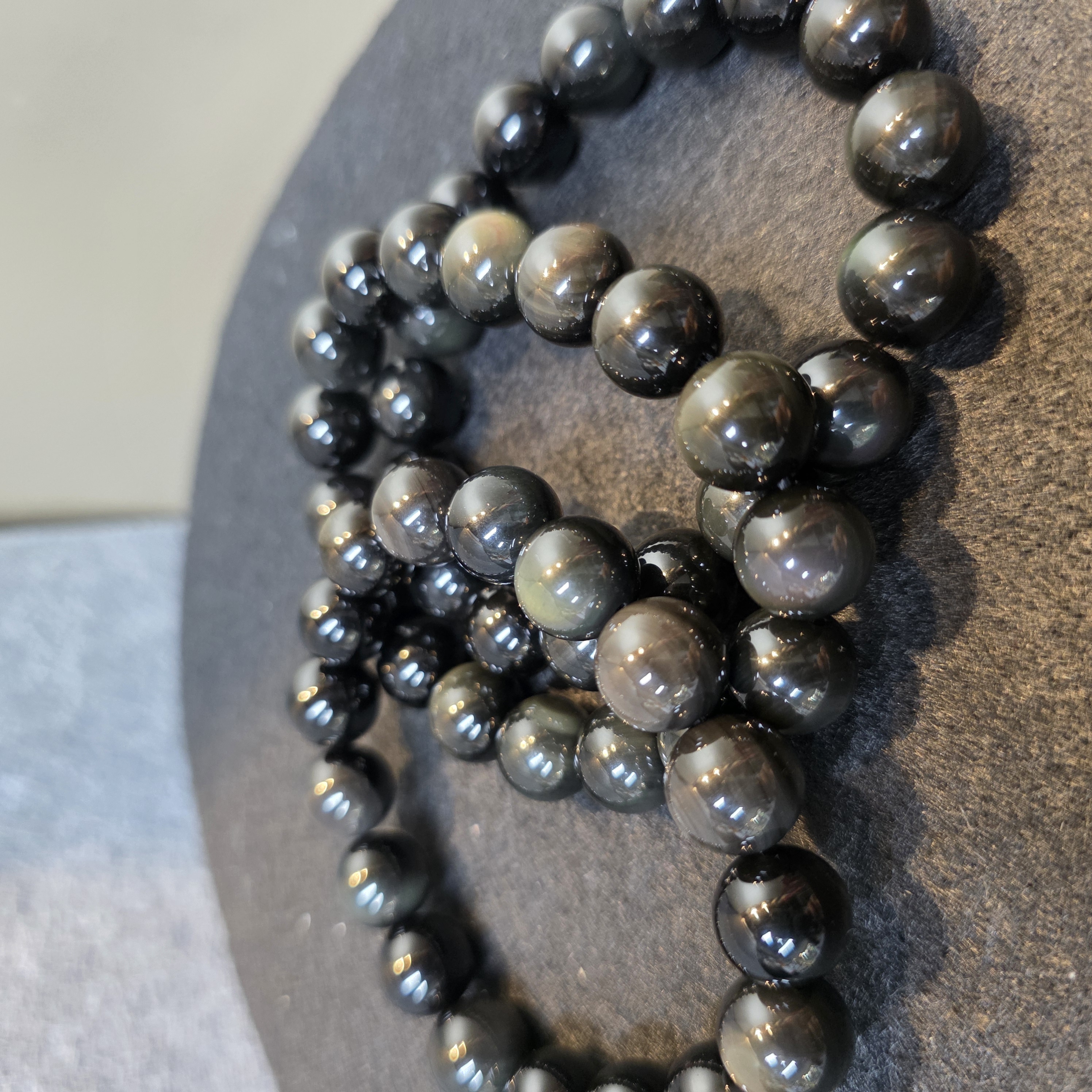 黑彩曜石手串(Obsidian)