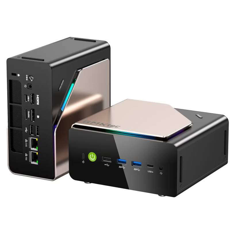 GMKTEC EVO-T2 AI Mini PC (Intel Ultra X7-358H, 64GB+1TB SSD)