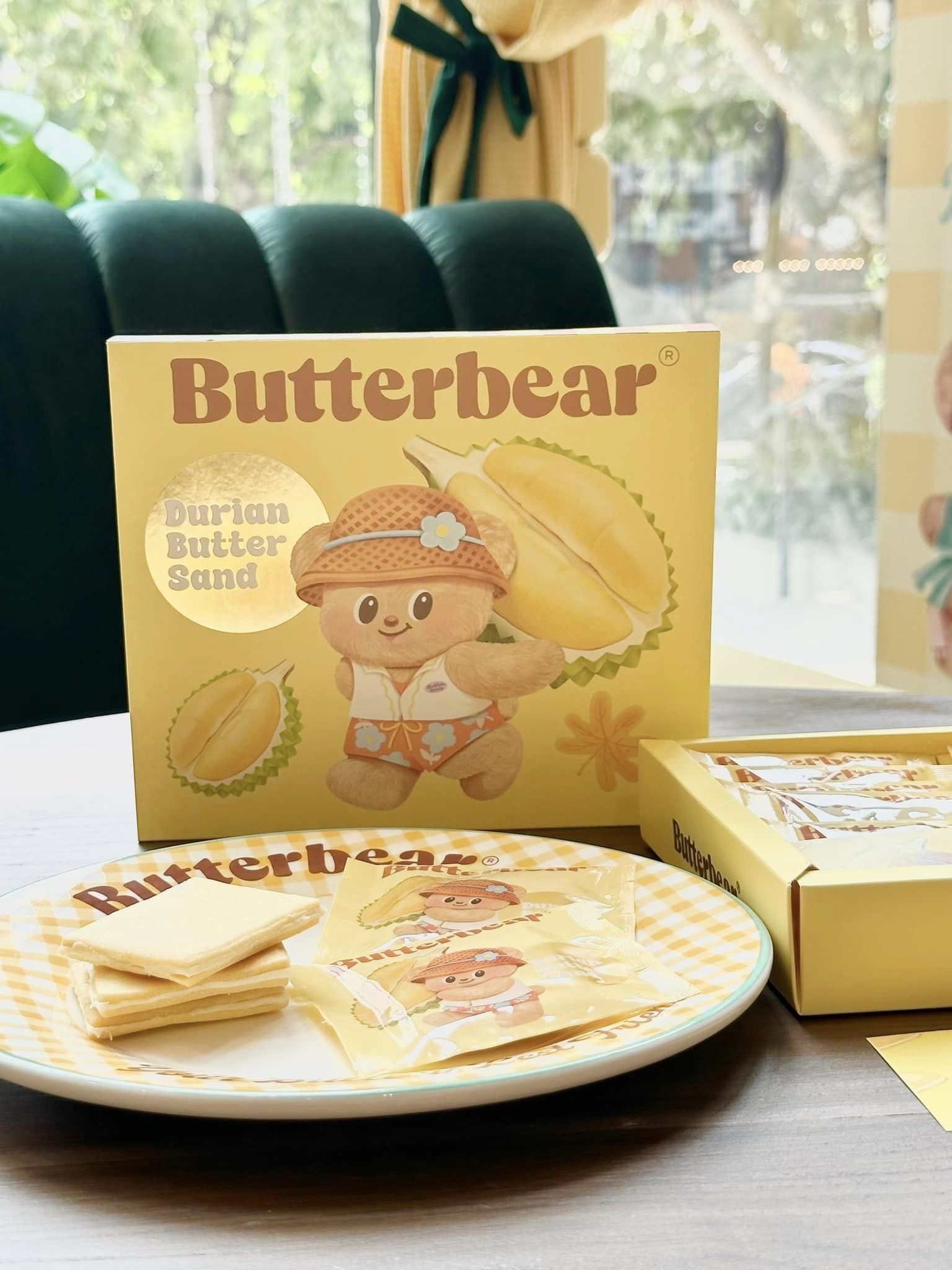 【預訂】泰國 Butter Bear 黃油小熊周邊 Durian Butter Sand Cookies (10pcs)