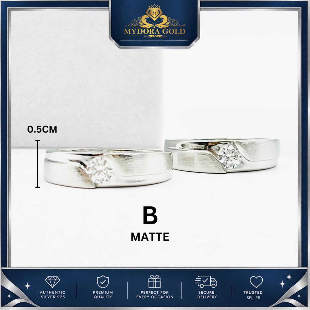 MYDORA 925 Silver Ring - Cincin Destiny Line Collection