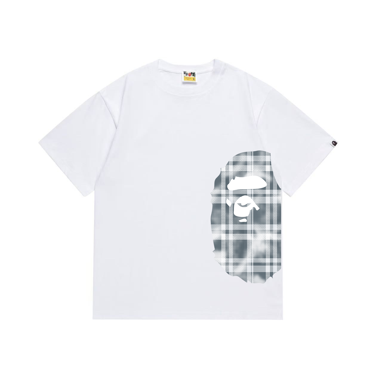 Bape Check Big Ape Head Tee