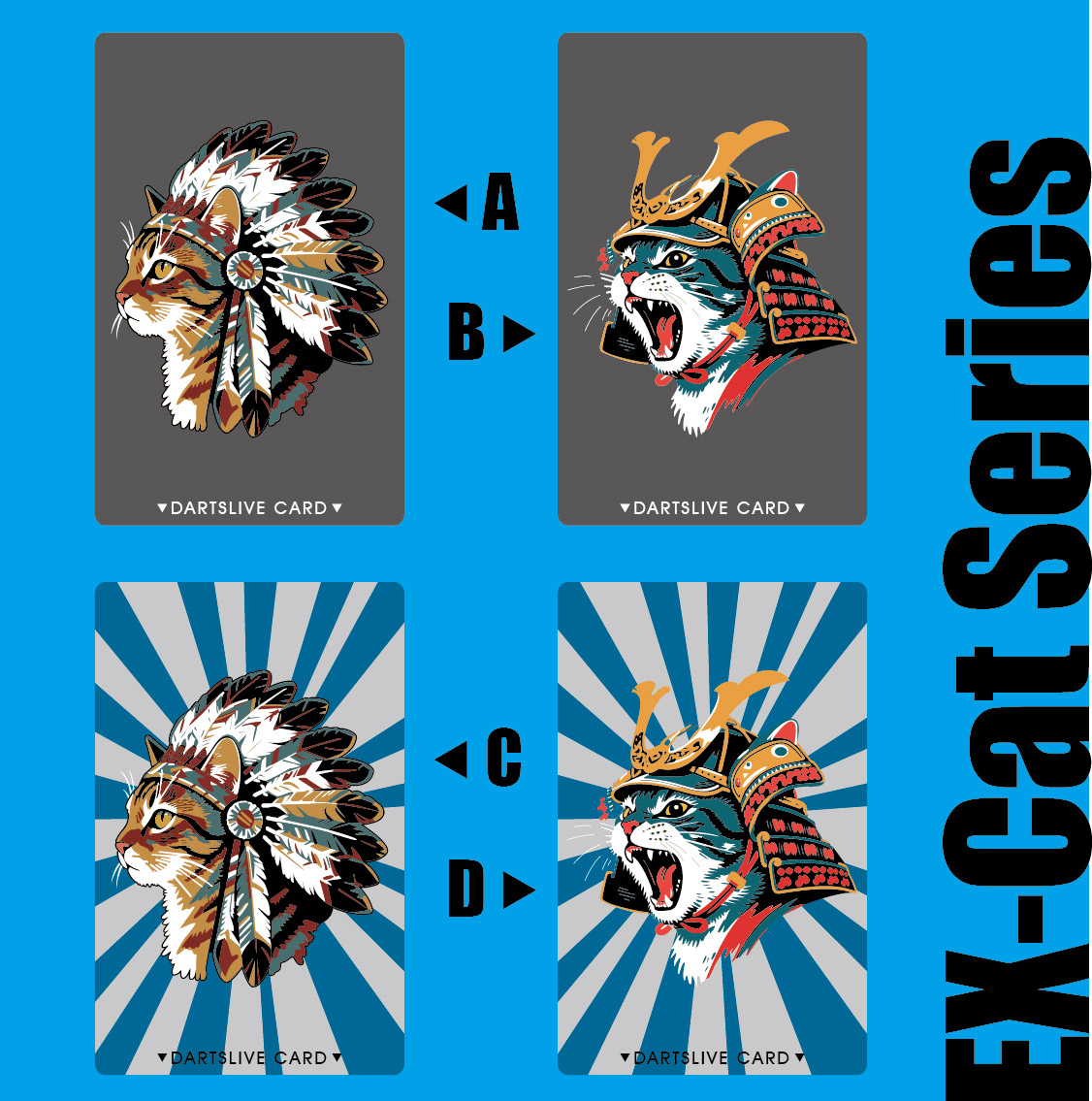 Exclamation's Design DARTSLIVE member card EX-Cat系列 Vol.2