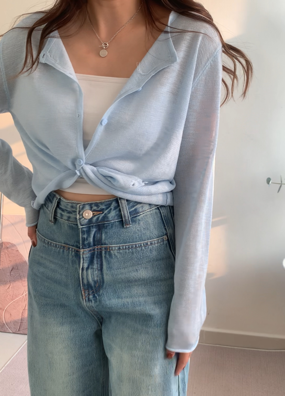 棉麻線料小外套（四色）