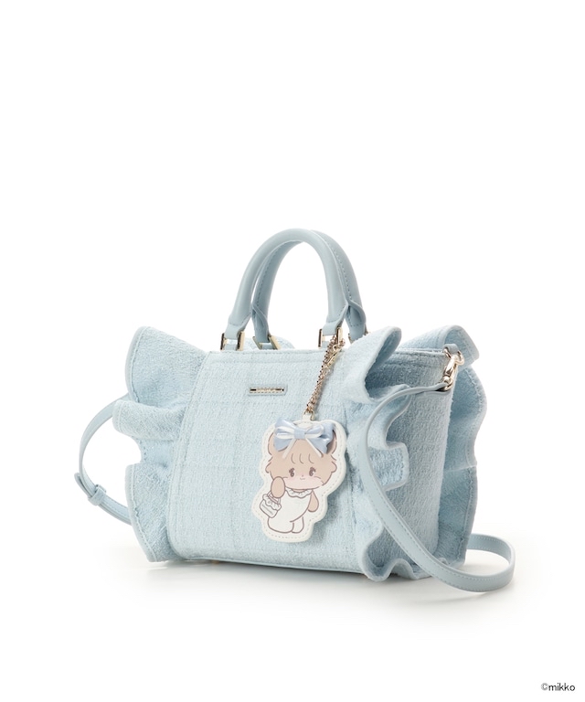 🎀【預訂】Lil ala mode×SAMANTHAVEGA 荷葉邊手提包 - Latte