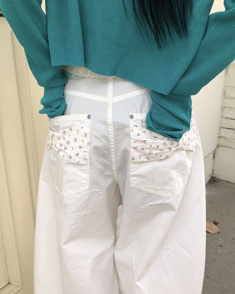 floral gaon balloon wide cotton pants