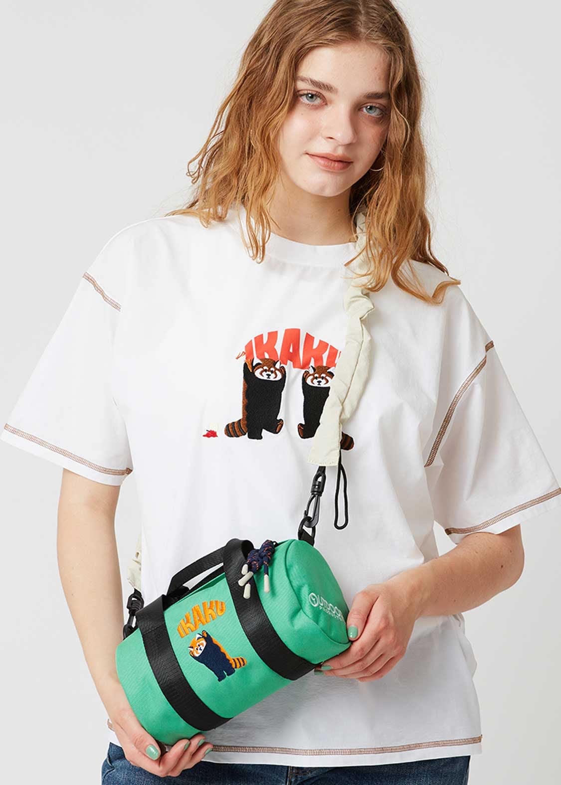 📦訂購 日本限定 OUTDOOR x graniph IKAKU Red Panda 小熊貓 2WAY 兩用手提單肩包