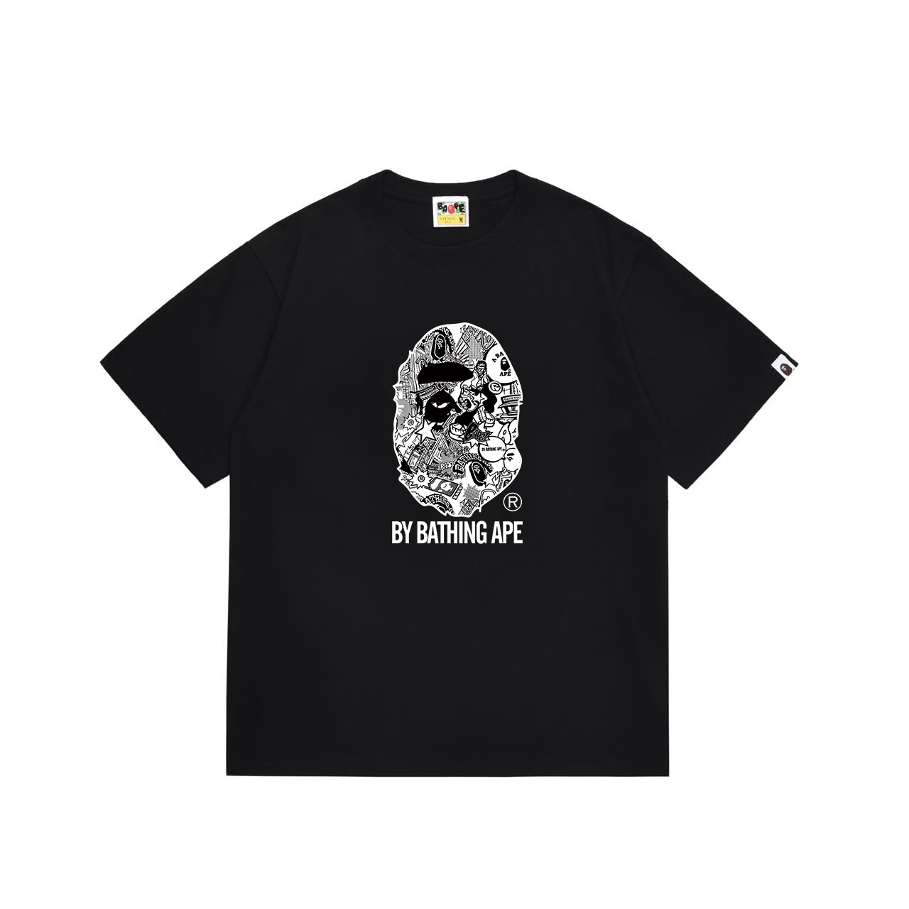 Bape Comic Art Ape Head Tee