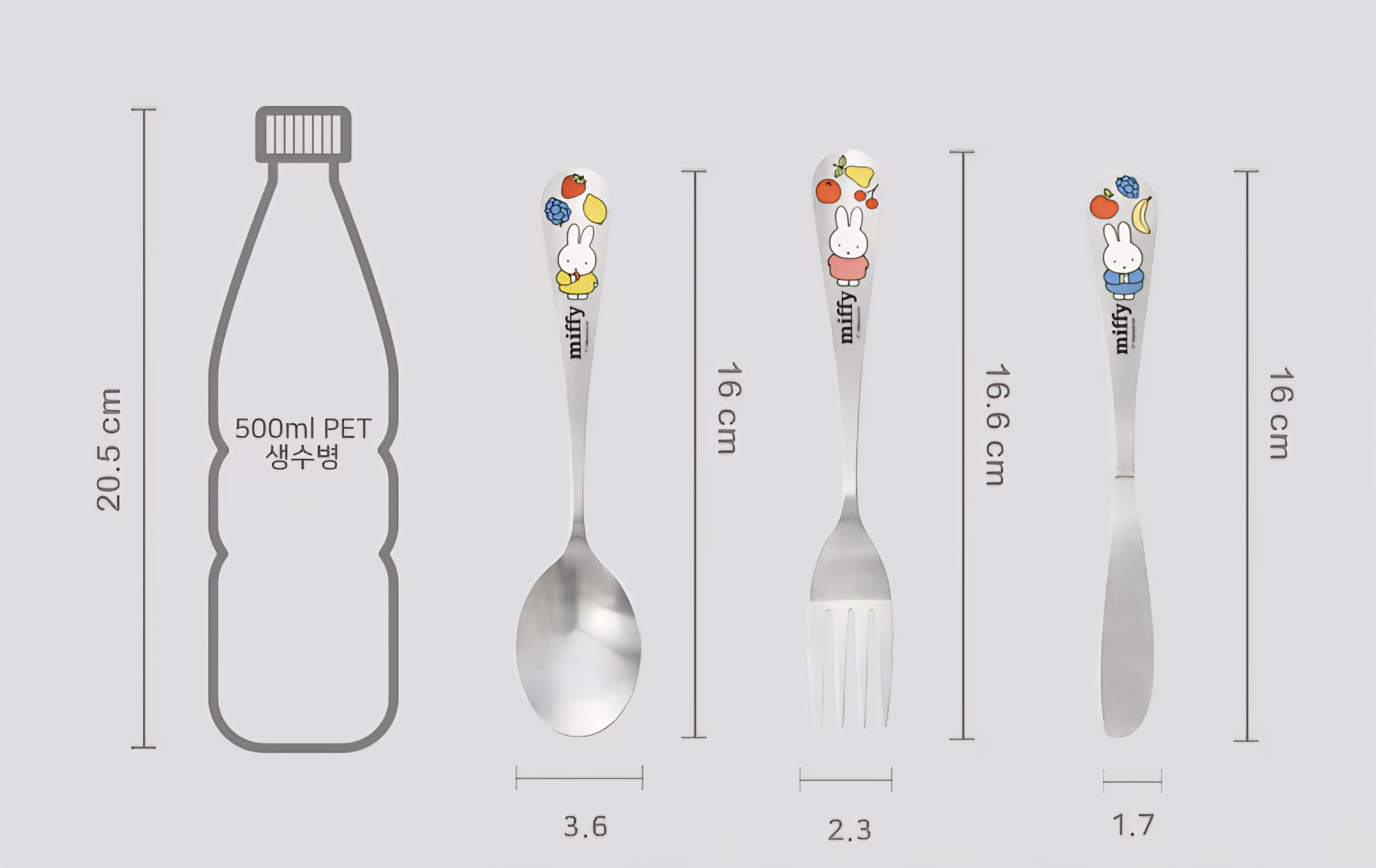 預購 miffy 不銹鋼 刀叉匙 套裝