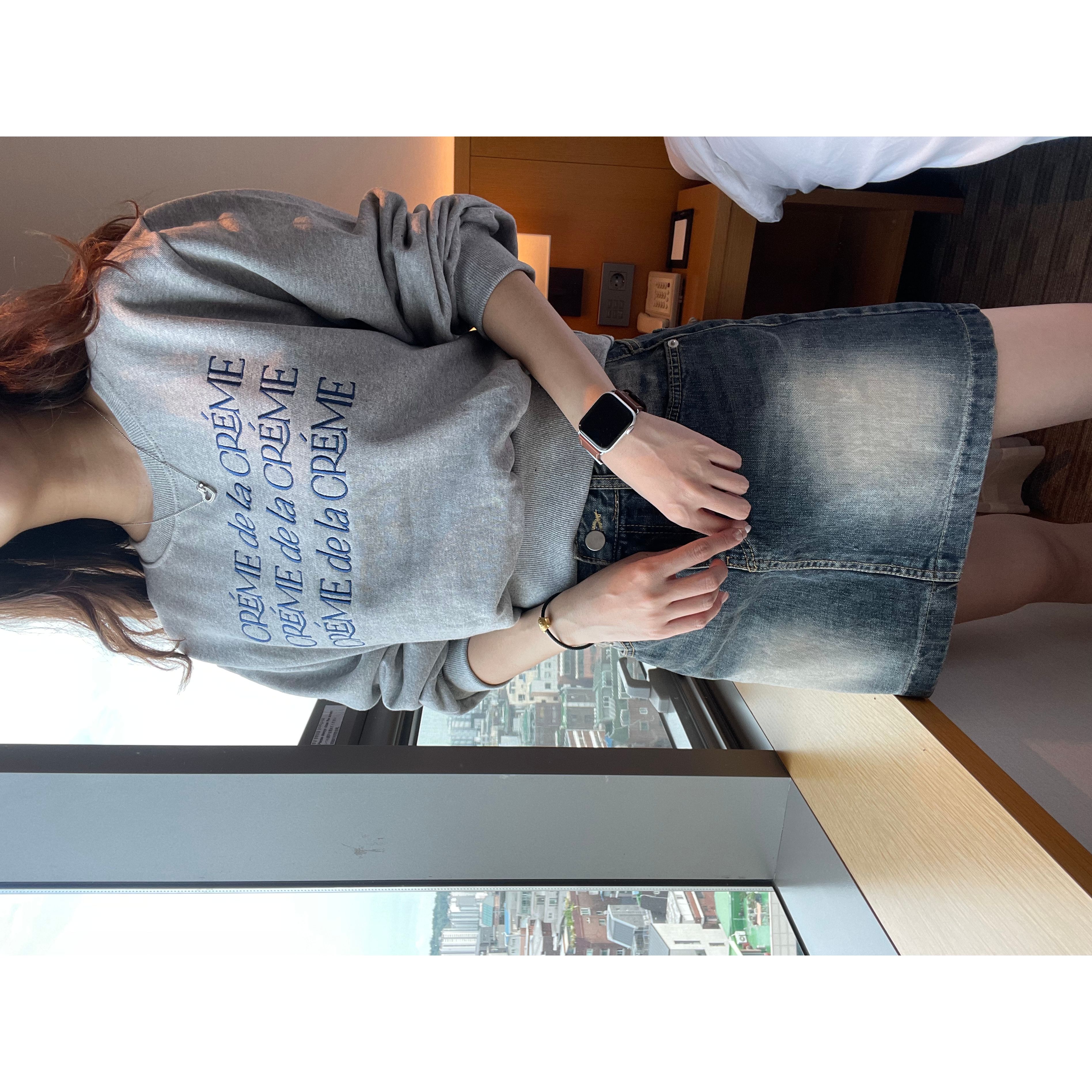 特價繡字拼色衛衣