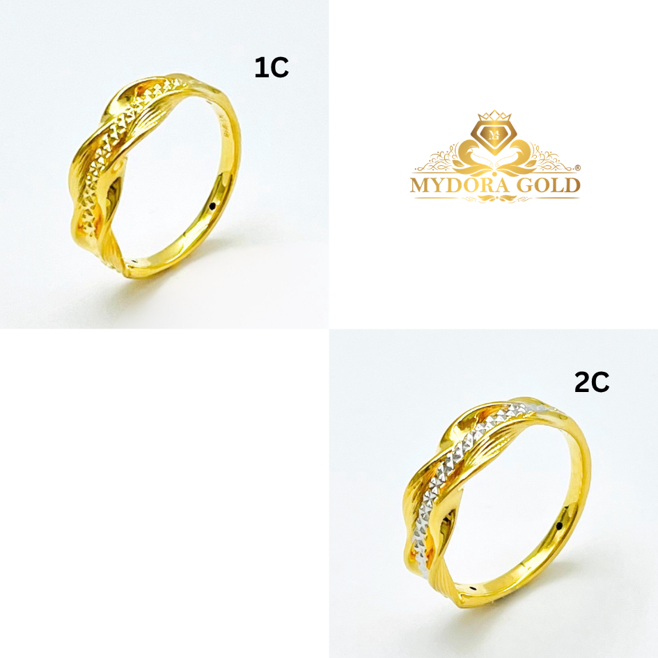 MYDORA EMAS 916 Cincin Twisted Glam (5G) l EMAS 916/22K