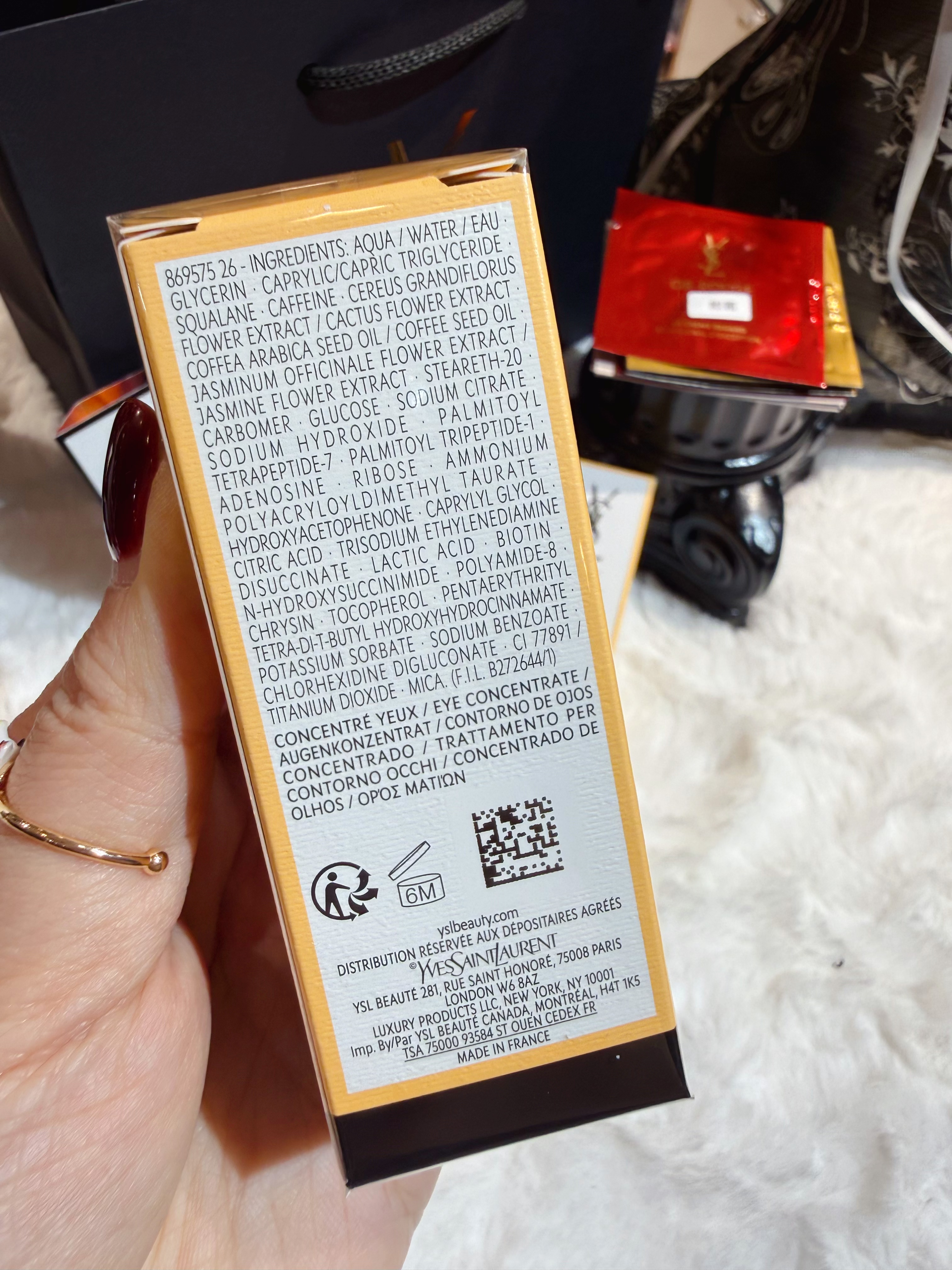 YSL beauty set Pure shots/eye