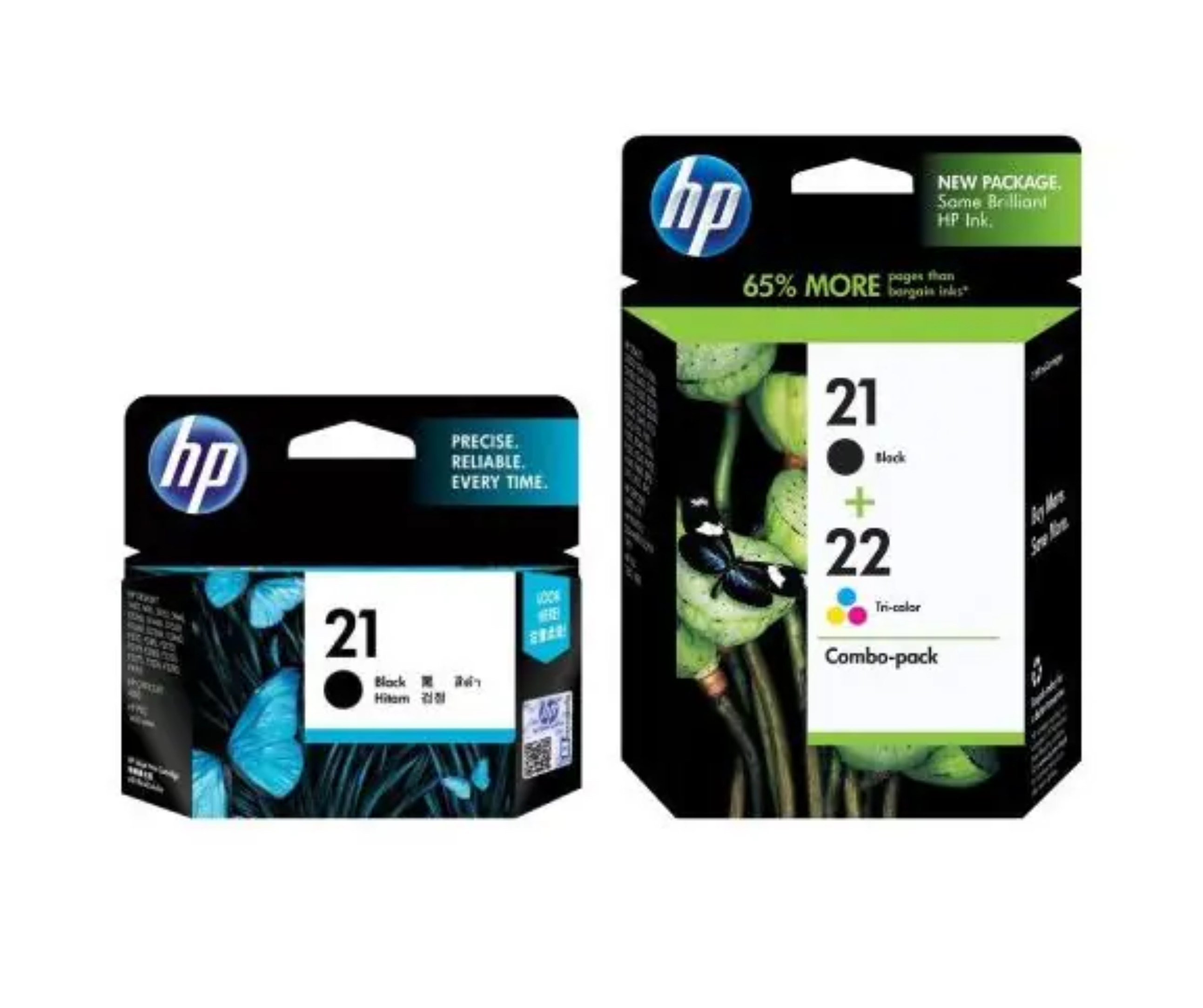 HP Ink Cartridge 21 Black / 22 Tricolour Combo Pack (Original)