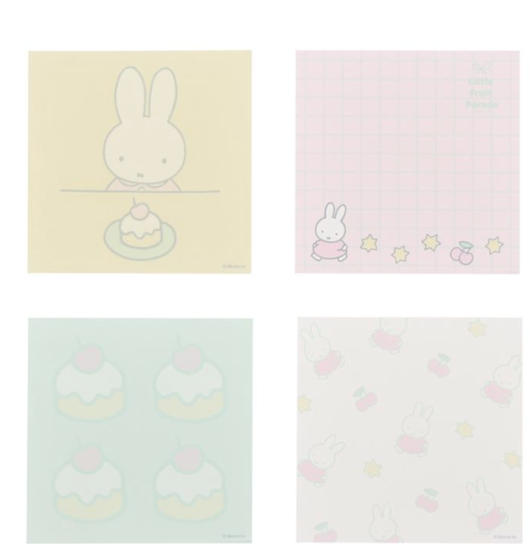 🐰Pre Order  - miffy 聯乘限定 Little Fruit Parade  MEMO  ( 📦 大約 5月中到貨, 若遇到缺貨或其它因素貨期會延遲 ）