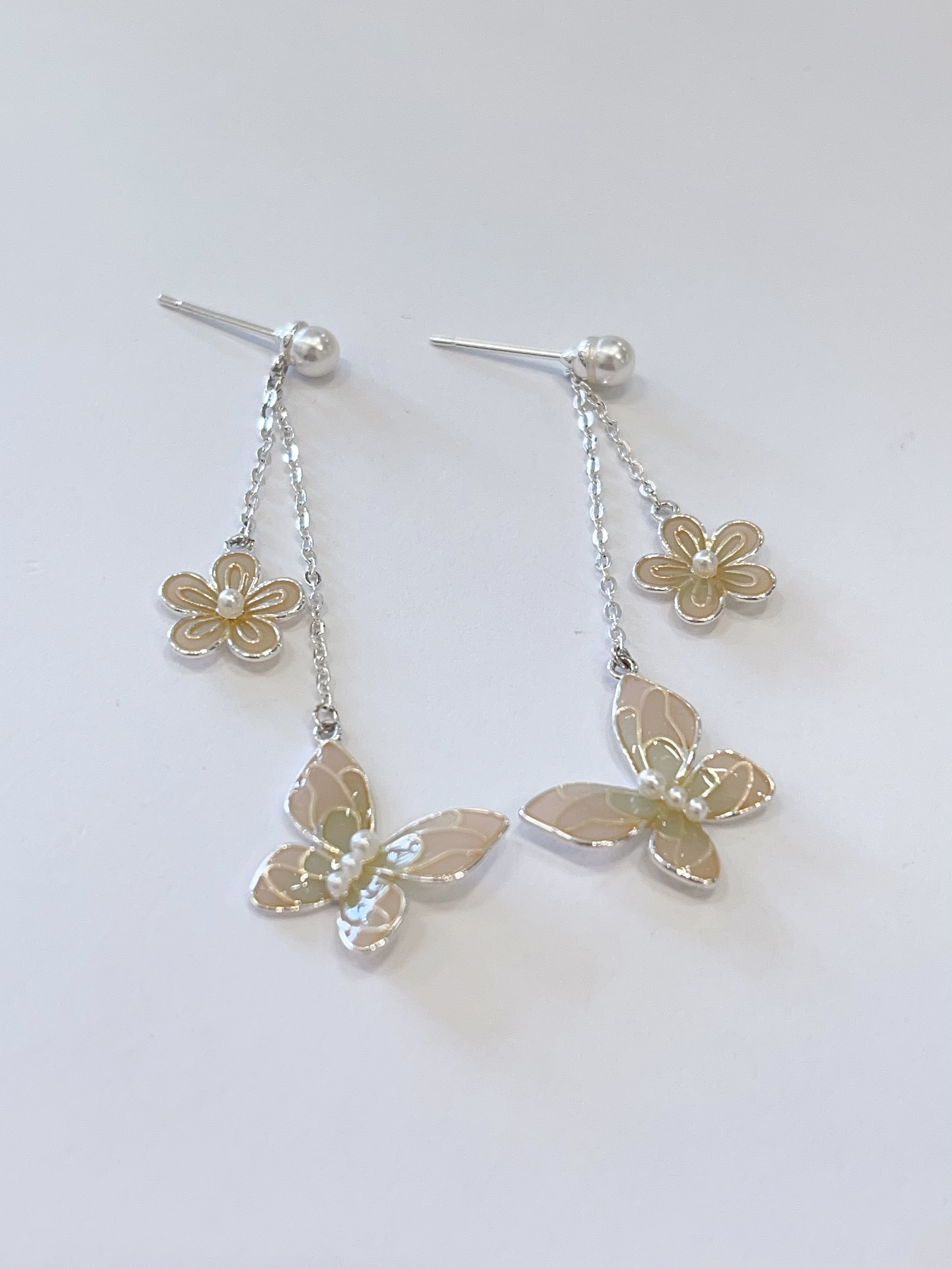 蝴蝶系列🦋渐变色蝴蝶流苏耳环