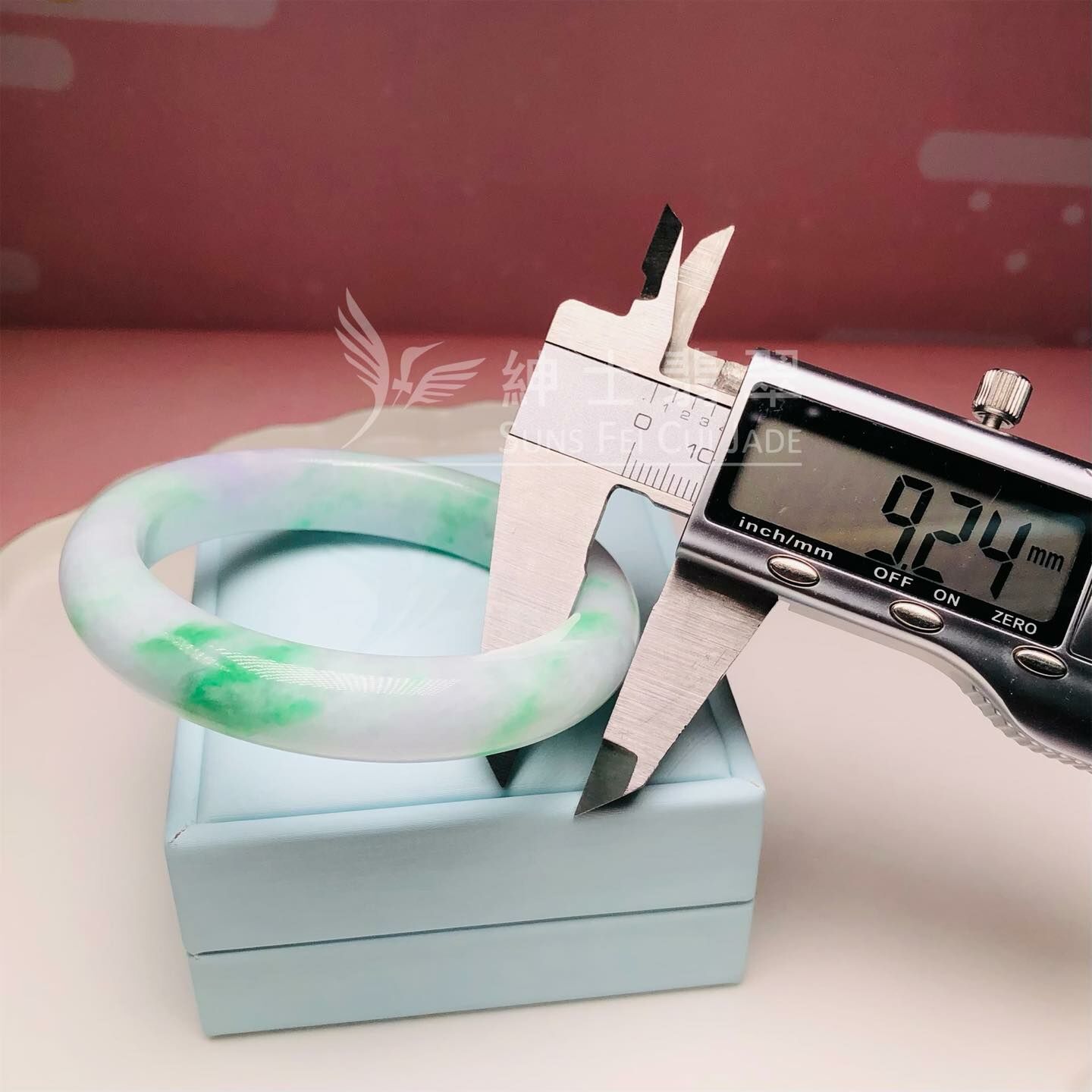 白底青福鐲54.3mm