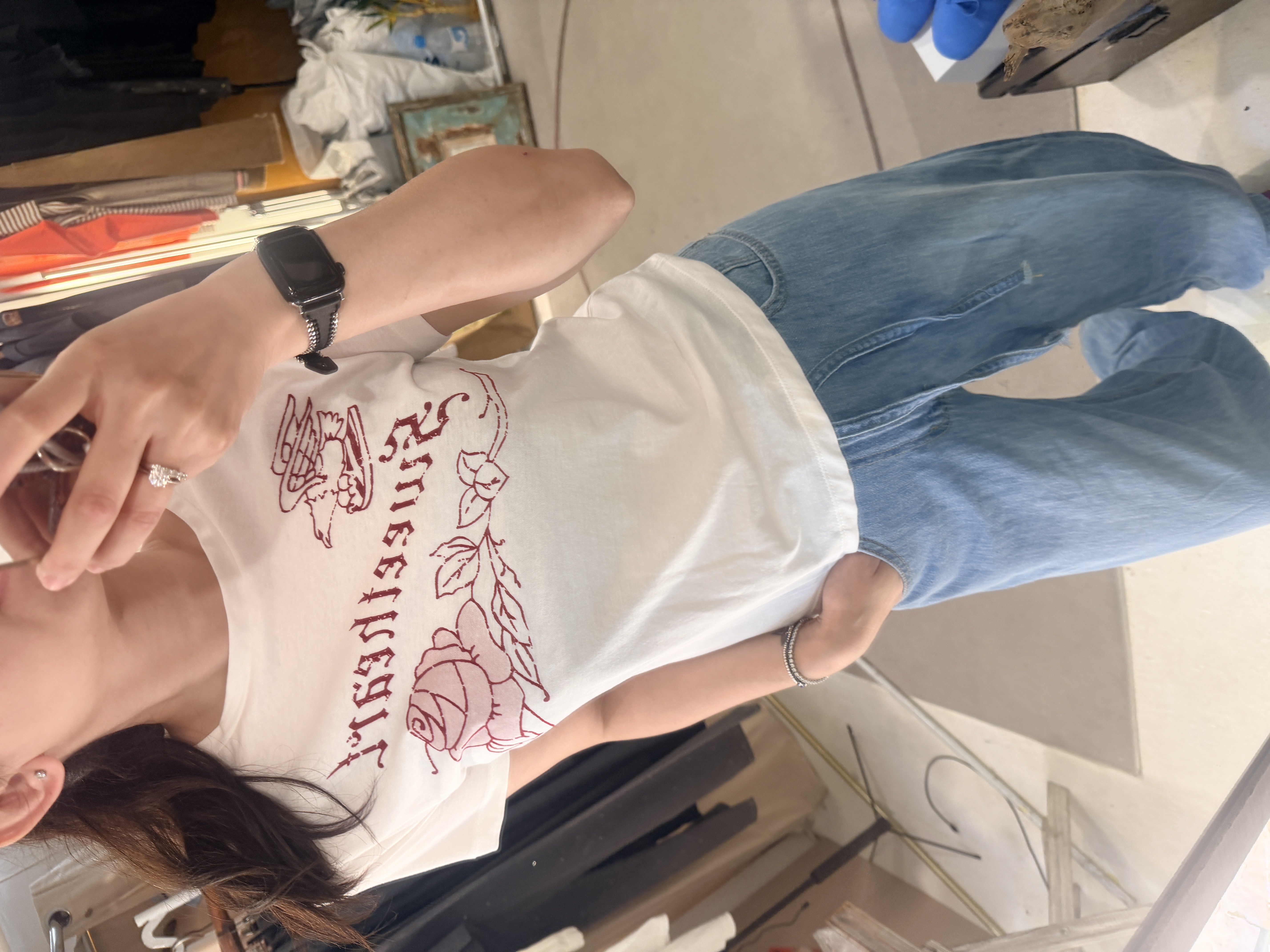 Rose tee