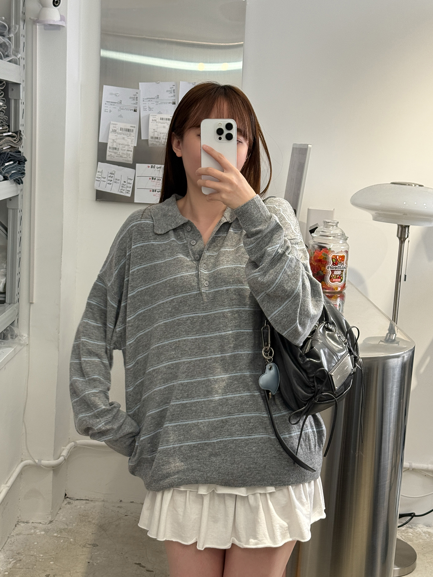 𝐂𝐨𝐥𝐥𝐚𝐫𝐞𝐝 𝐬𝐭𝐫𝐢𝐩𝐞𝐝 𝐤𝐧𝐢𝐭 𝐭𝐨𝐩