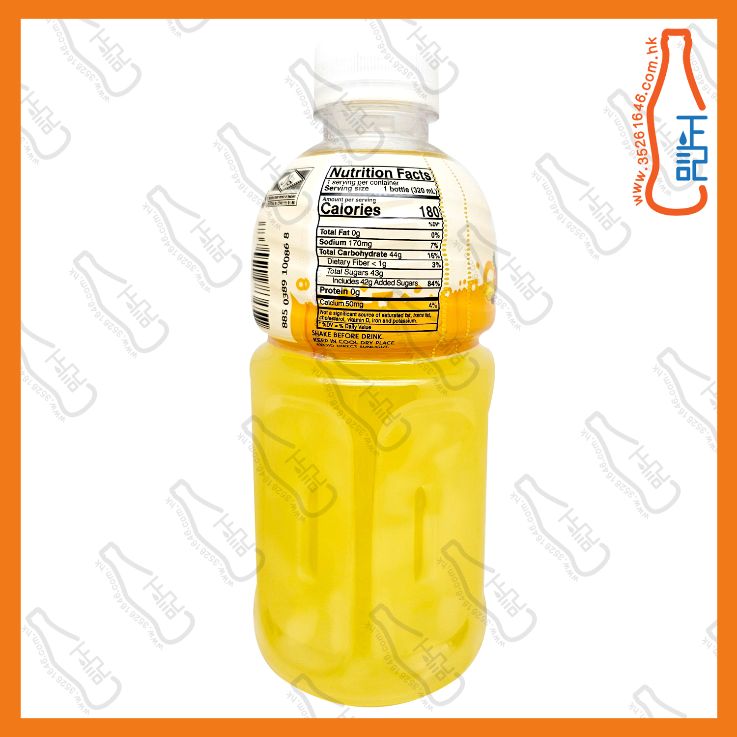 MOGU MOGU【菠蘿】蒟蒻果粒果汁 320ml x 24支 /箱