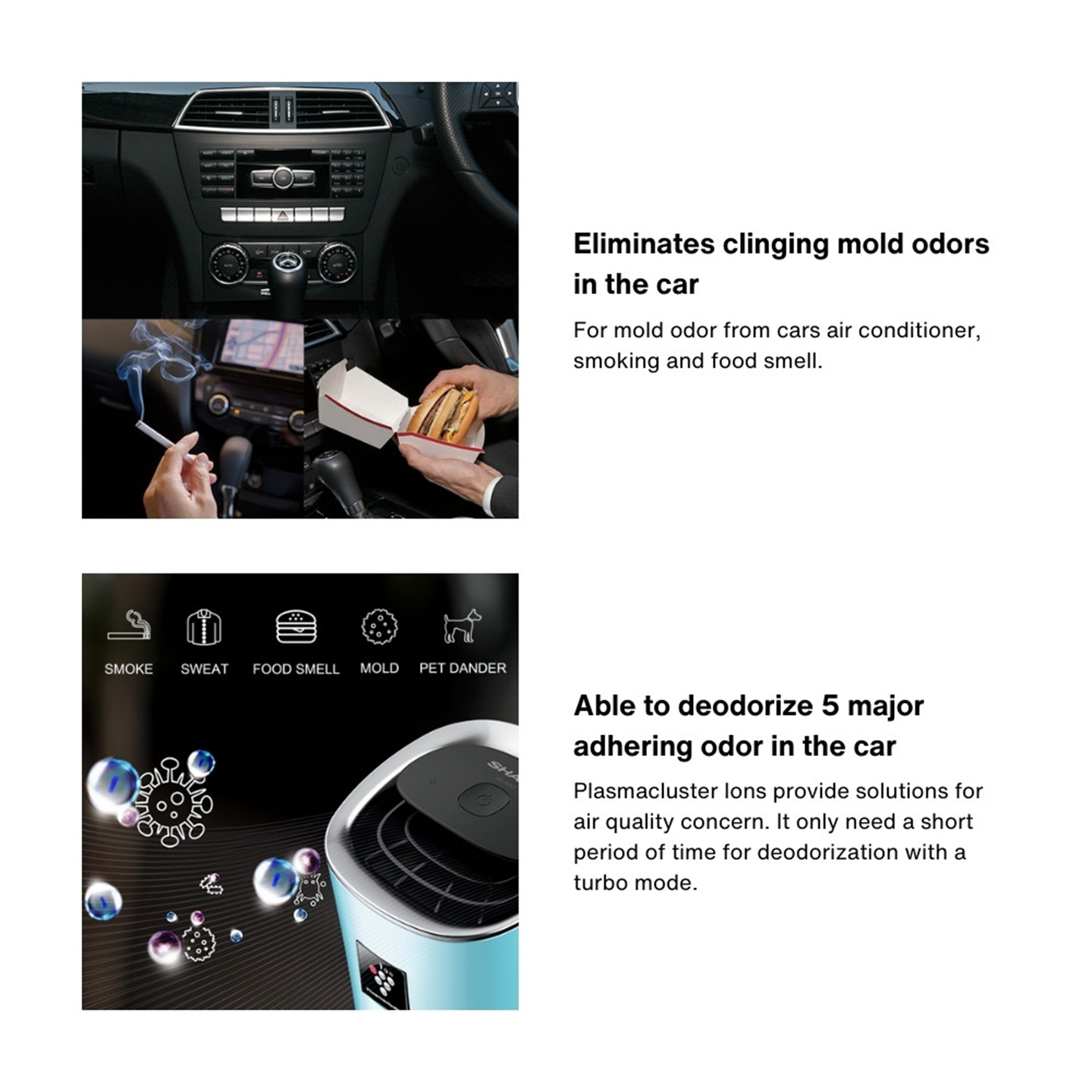Sharp Plasmacluster Ion Generator for Car (IGNX2EB)