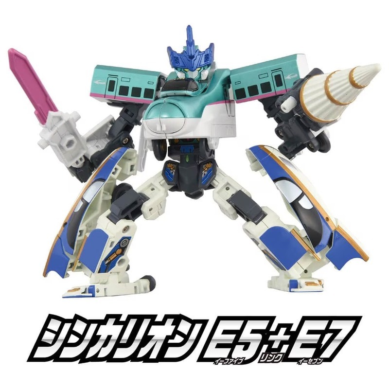 日本TAKARA TOMY  新幹線變形機器人 SGX-E5E7 E5E7 組合豪華組(2026復刻版)