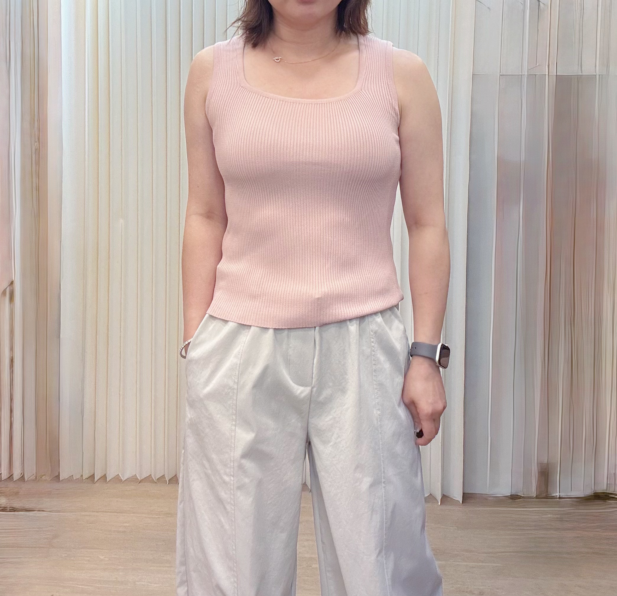 韓國U領針織背心 M585 04Pe58160