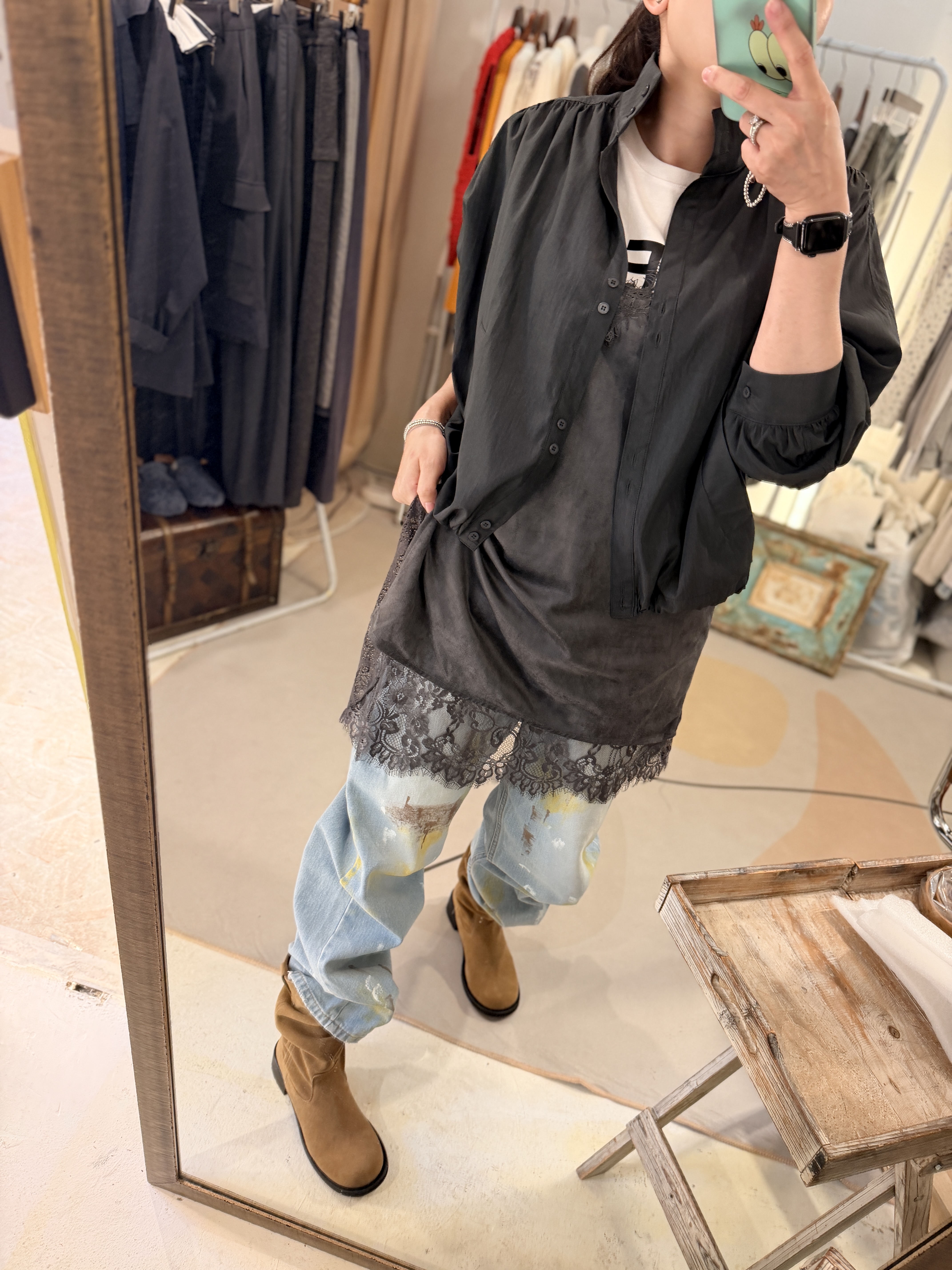 Long lace vest