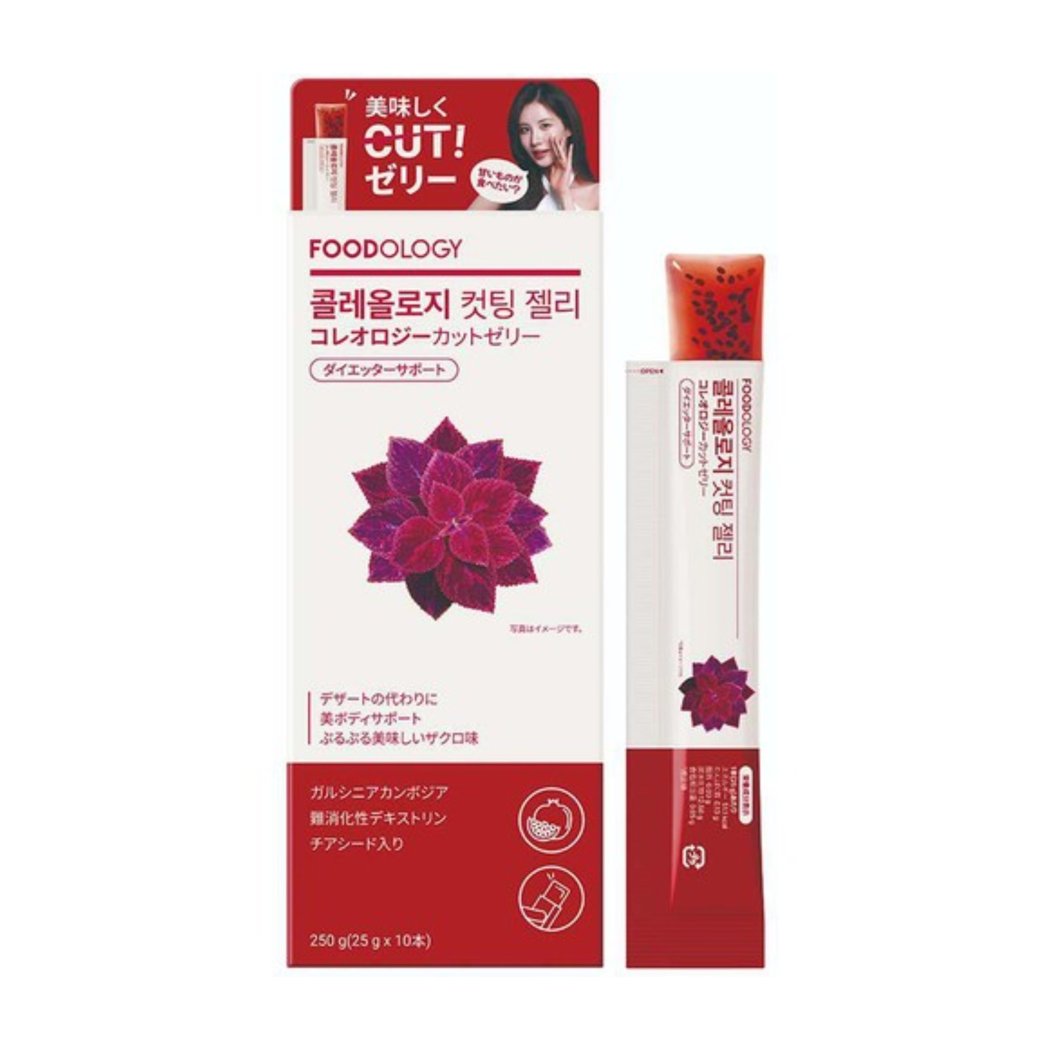 韓國Foodology Coleology Cutting Jelly 植物減脂速纖果凍條 一盒10條