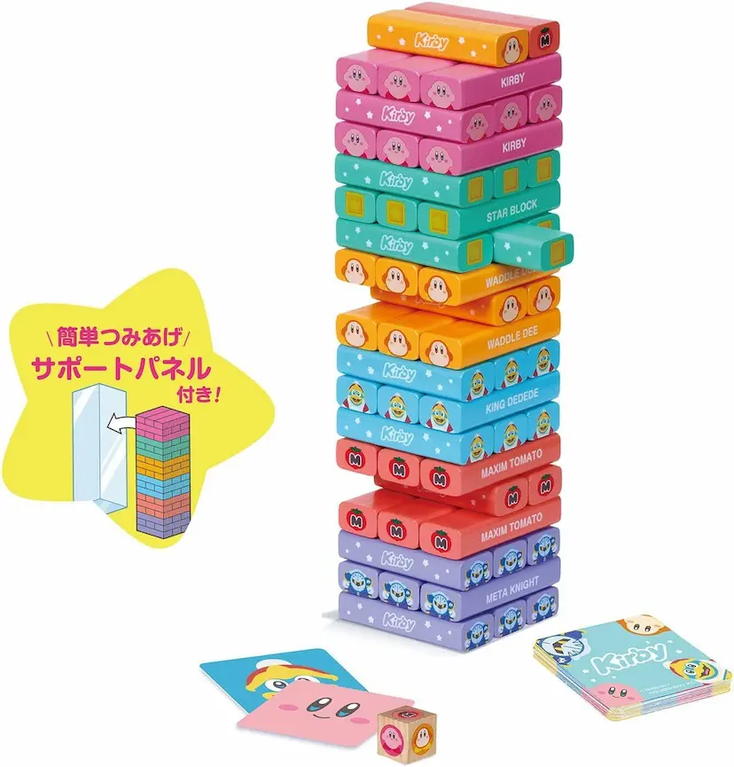 現貨🌸日本直送 | KAWADA 星之卡比木製層層疊/遊戲積木塔/聚會益智玩具/平衡塔益智遊戲