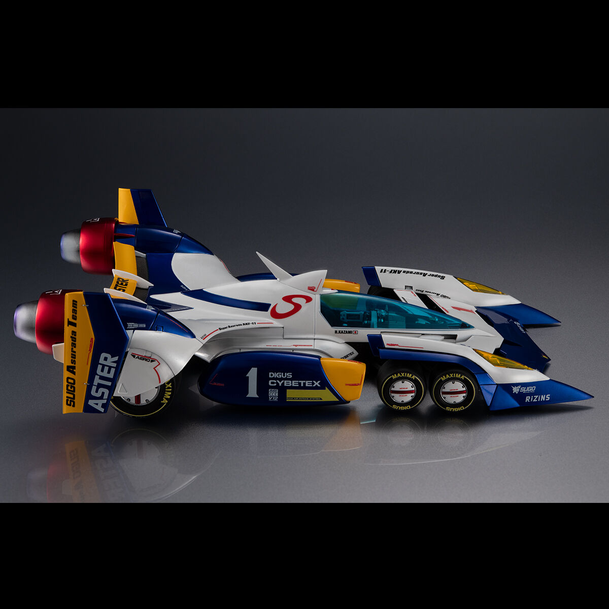 (預訂訂金 $1000) (總價 $2419) (魂限) MegaHouse Variable Action Hi-SPEC 新世紀GPX Cyber Formula 11 Super Asurada AKF-11 ~35th Anniversary Color Edition~ 高智能方程式 超級雷神 AKF-11 35週年顏色版 (連特典) (行版)