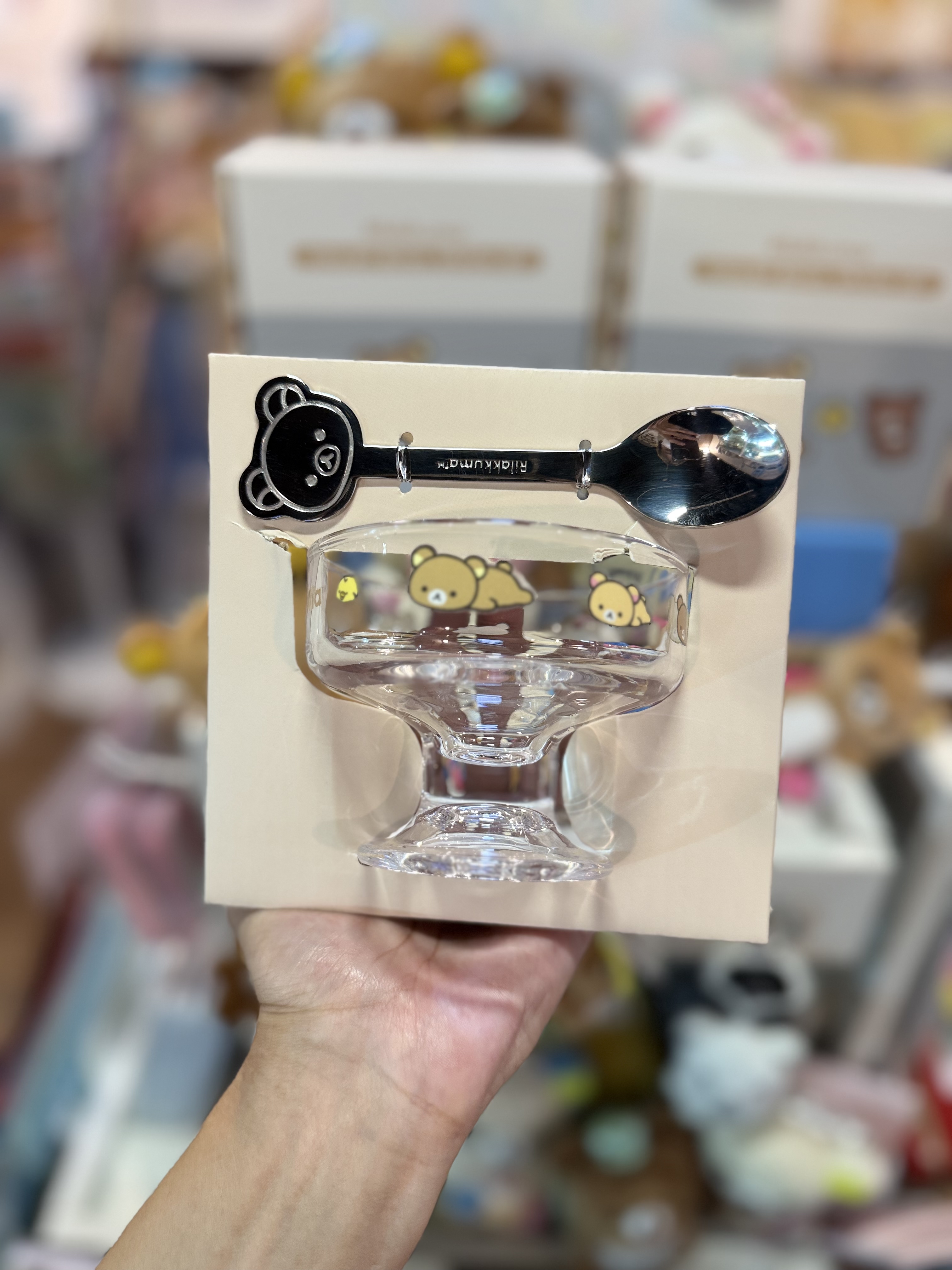 《現貨》全新韓國限定 Rilakkuma玻璃杯連匙羹套裝