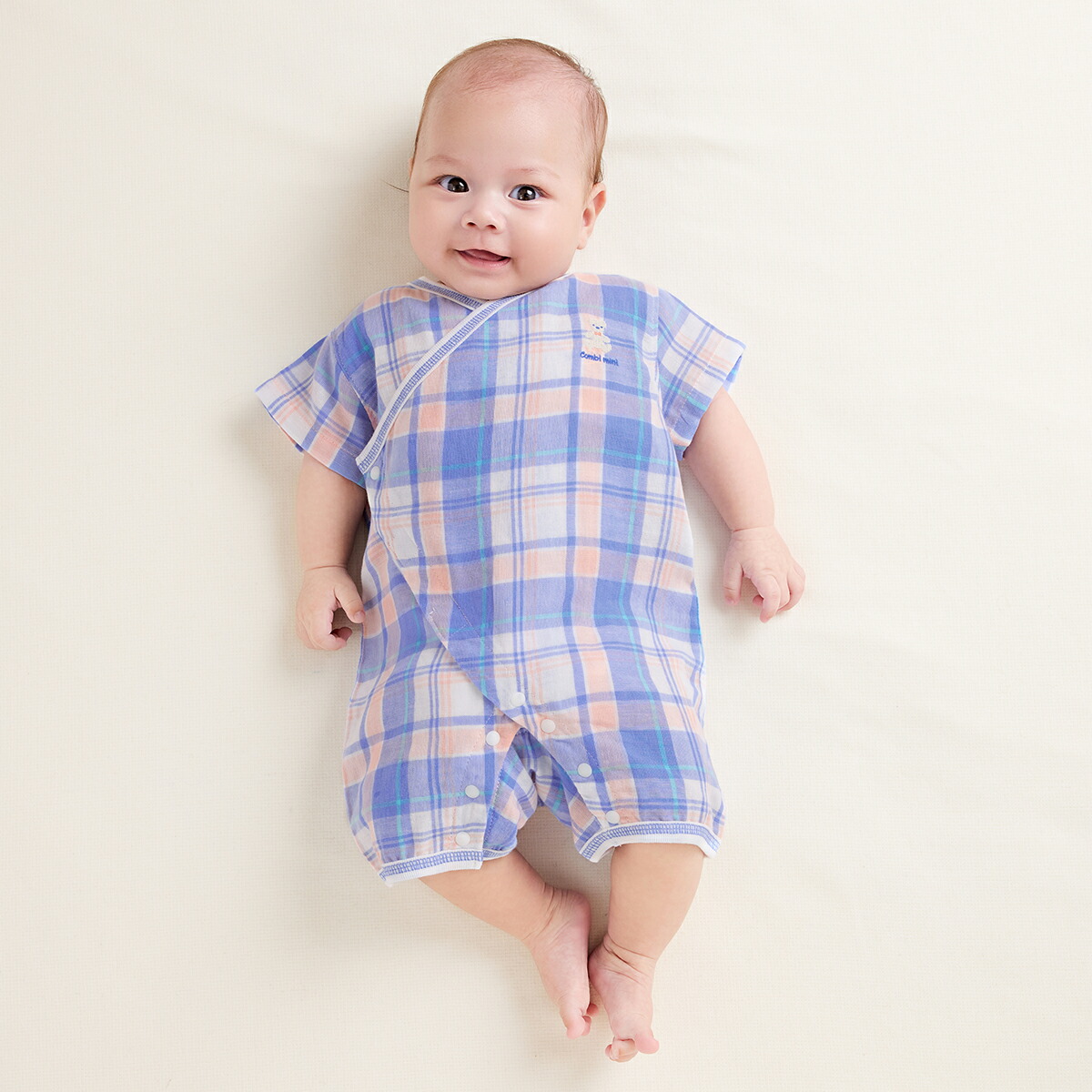 日本🇯🇵直送 Combi Mini  短袖開襟紗布睡衣