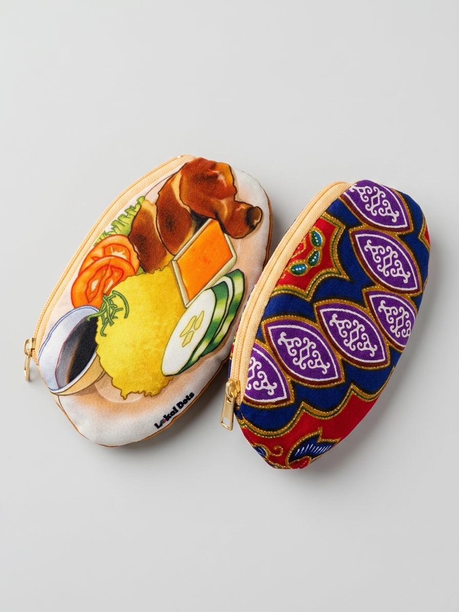 LD46 - Malaysia Heritage Batik Pouch (Chicken Rice)