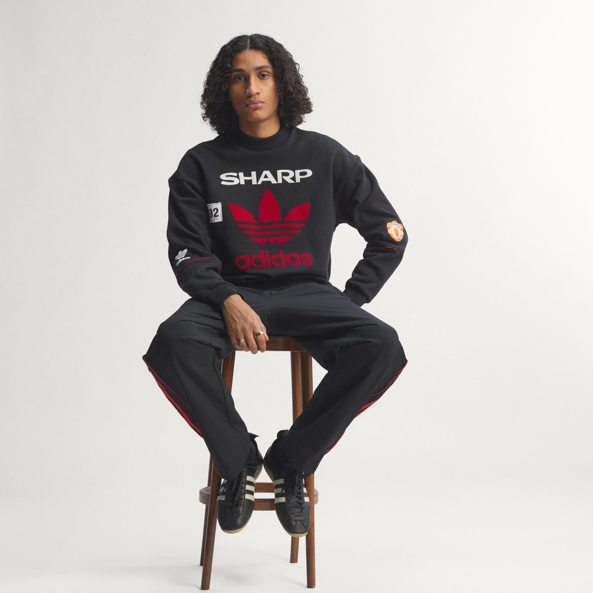 經典休閒美學  ⚽ Adidas Originals Manchester United 曼聯 1991/92 復古圓領衛衣 KC6383