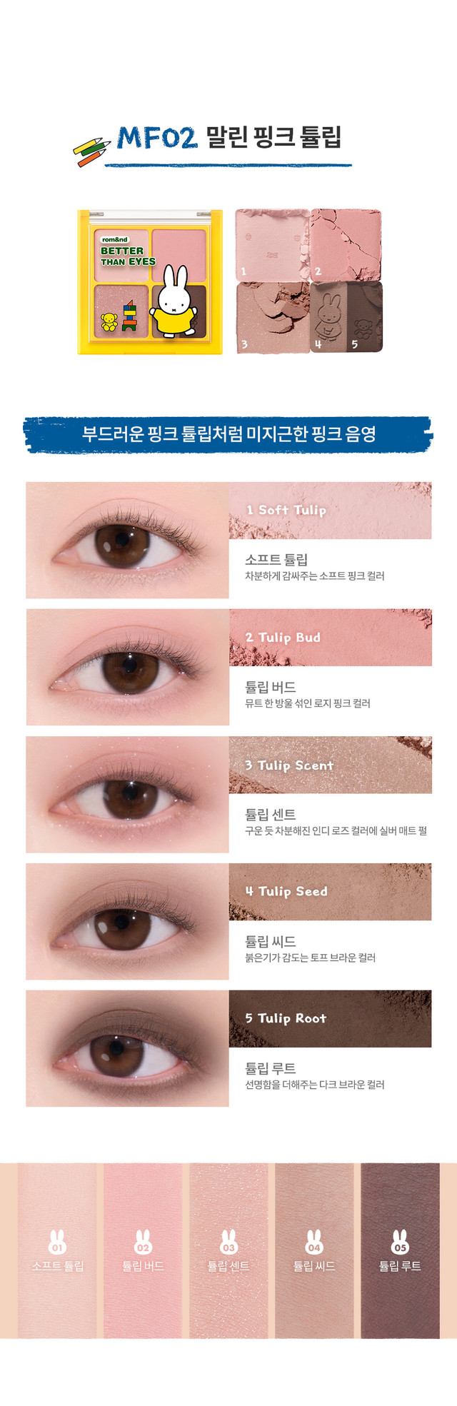 miffy 韓國 眼影盒 MF02 連掃 