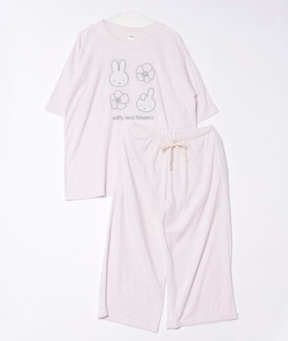 Miffy 純色短袖七分褲睡衣套裝