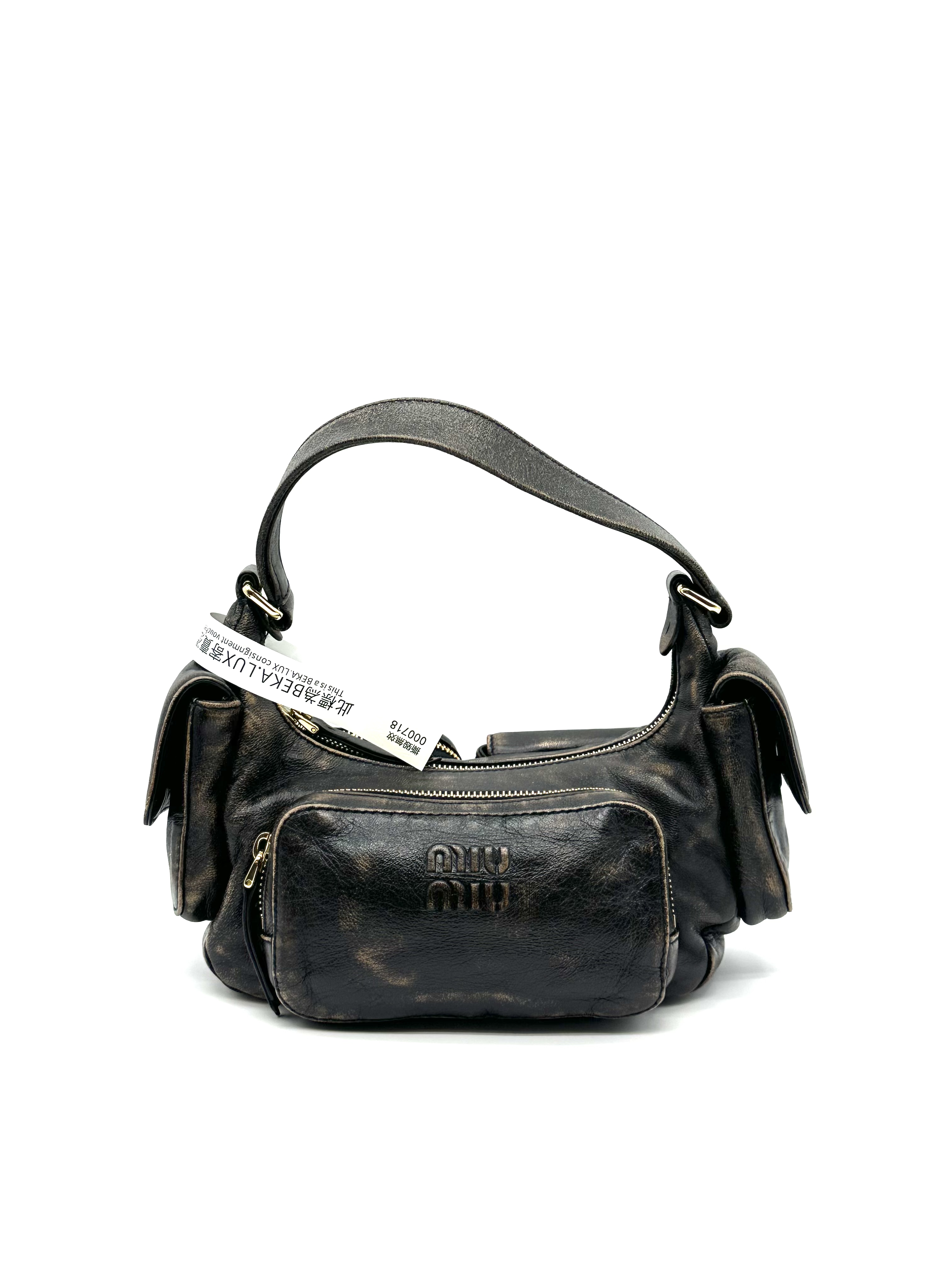 Pre-Owned MIU MIU Nappa Leather Pocket Bag / Product Code: 26042108