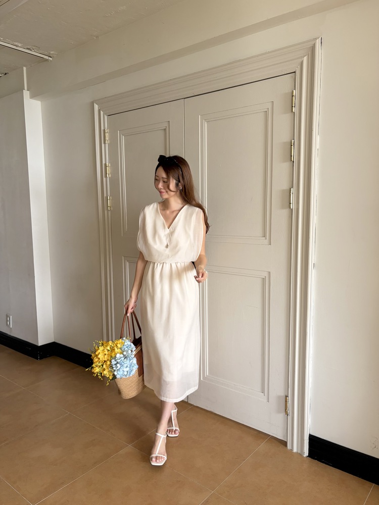 The Romance Two-Way Dress (Cream)