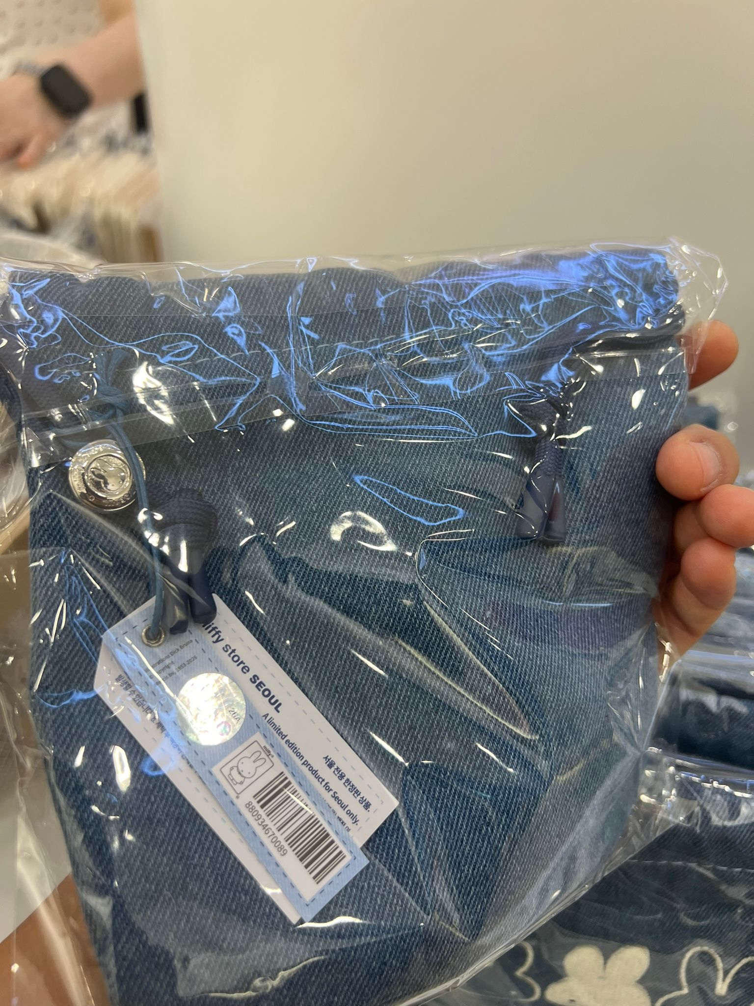 牛仔Miffy索繩袋